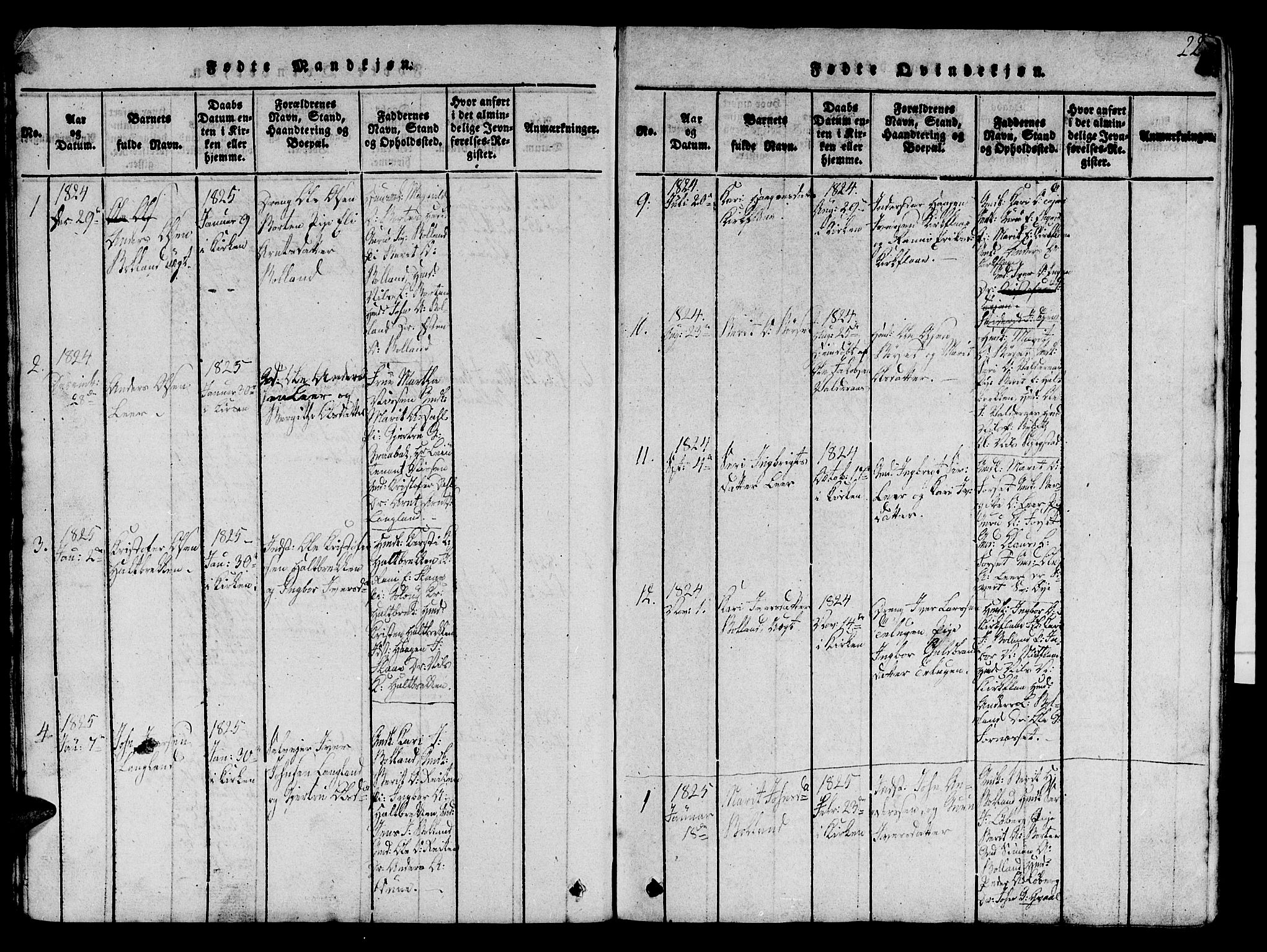 Ministerialprotokoller, klokkerbøker og fødselsregistre - Sør-Trøndelag, SAT/A-1456/693/L1121: Parish register (copy) no. 693C02, 1816-1869, p. 22