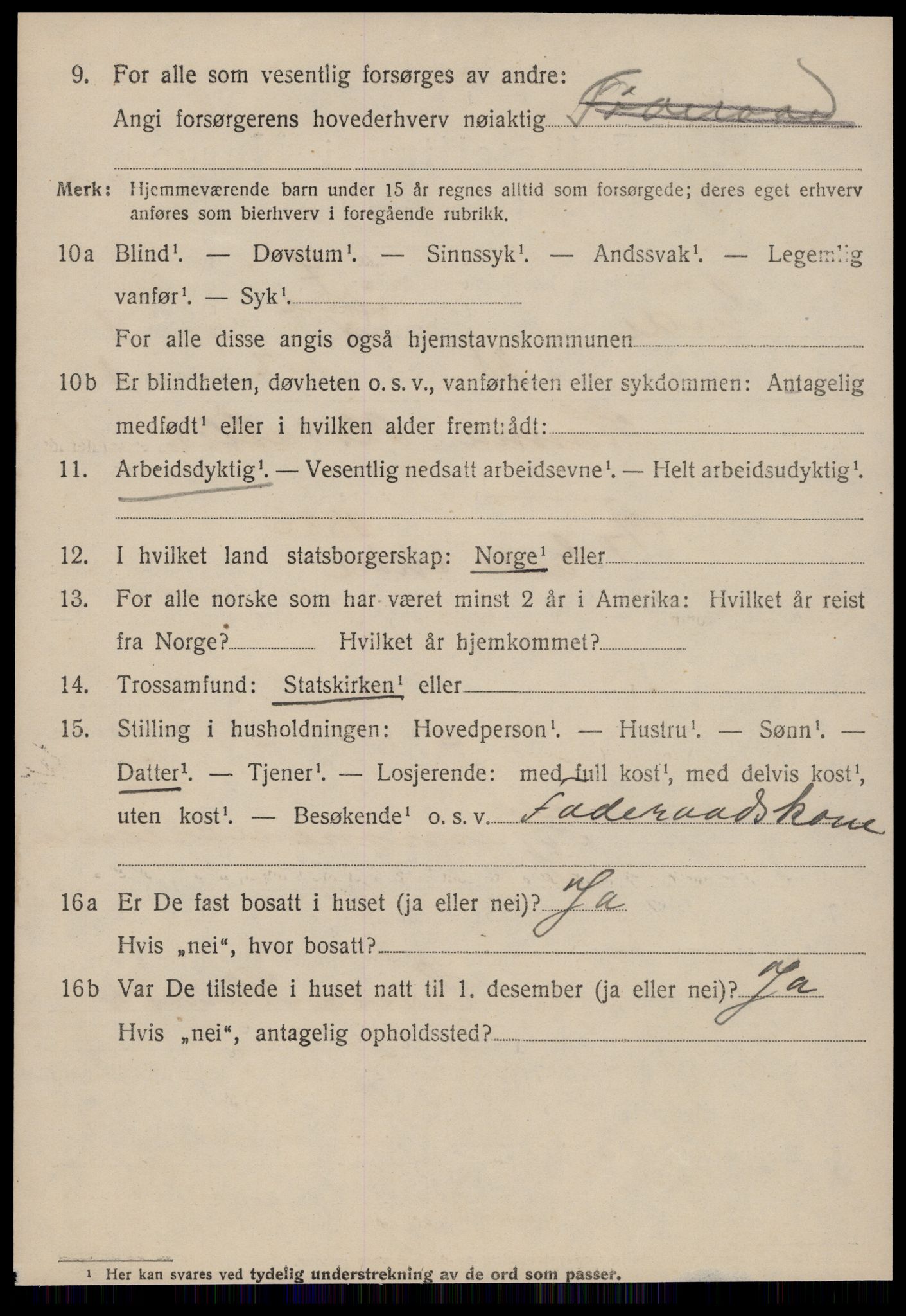 SAT, 1920 census for Eid (MR), 1920, p. 1001