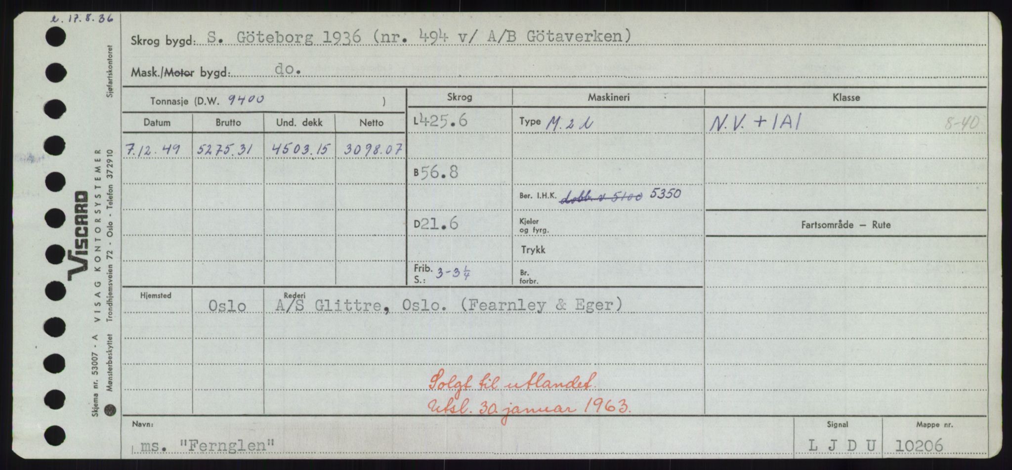 Sjøfartsdirektoratet med forløpere, Skipsmålingen, AV/RA-S-1627/H/Hd/L0010: Fartøy, F-Fjø, p. 361