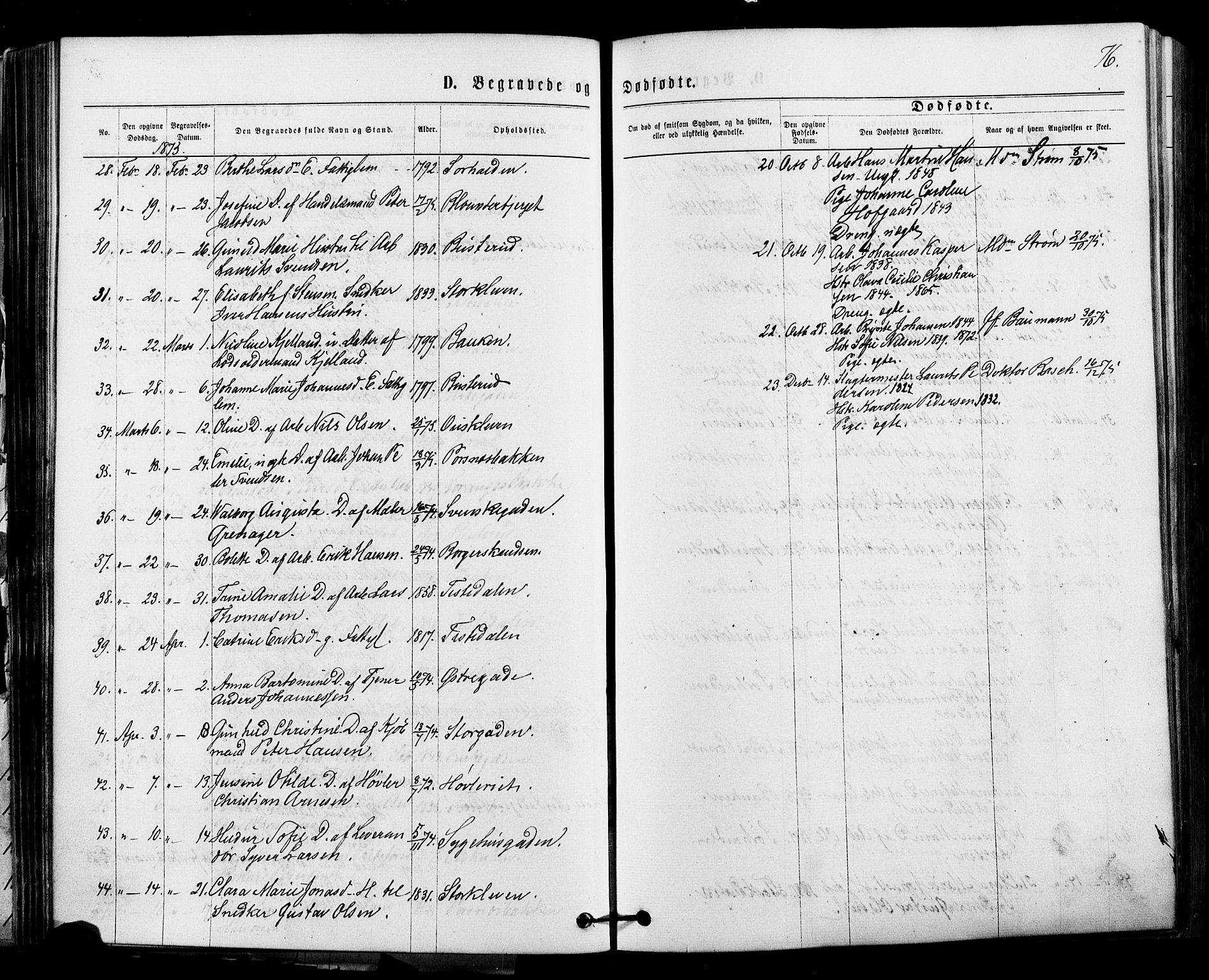 Halden prestekontor Kirkebøker, AV/SAO-A-10909/F/Fa/L0010: Parish register (official) no. I 10, 1866-1877, p. 76