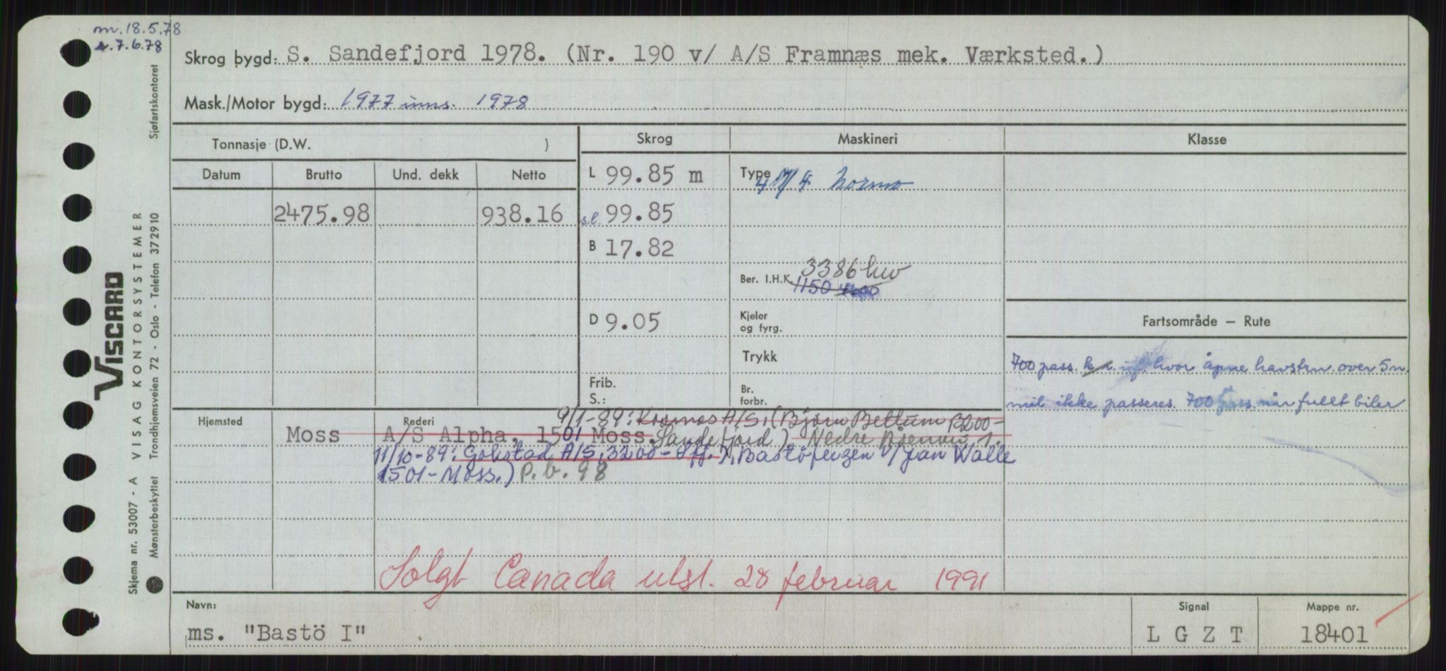 Sjøfartsdirektoratet med forløpere, Skipsmålingen, AV/RA-S-1627/H/Hd/L0003: Fartøy, B-Bev, p. 365