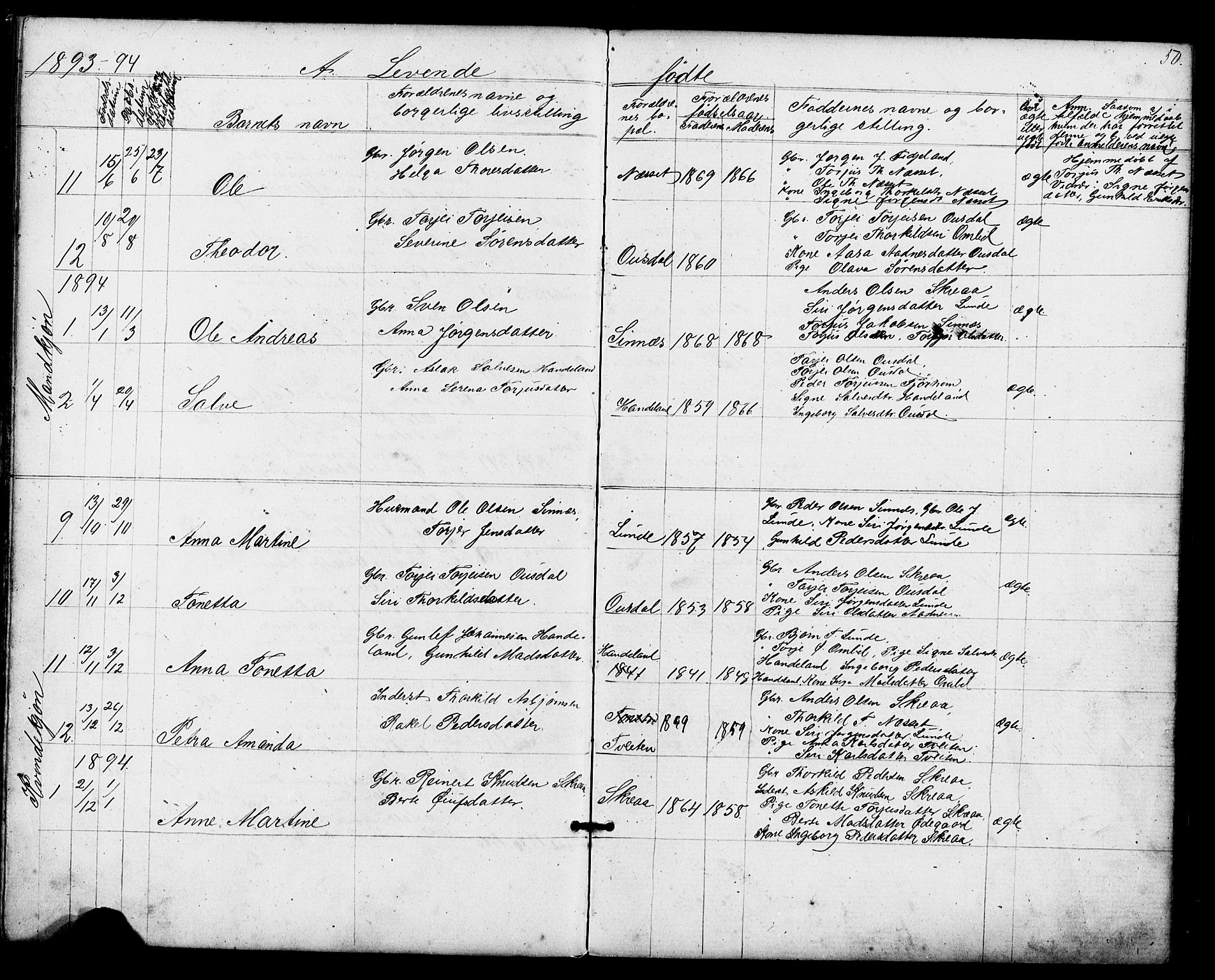 Sirdal sokneprestkontor, AV/SAK-1111-0036/F/Fb/Fba/L0001: Parish register (copy) no. B 1, 1872-1905, p. 49