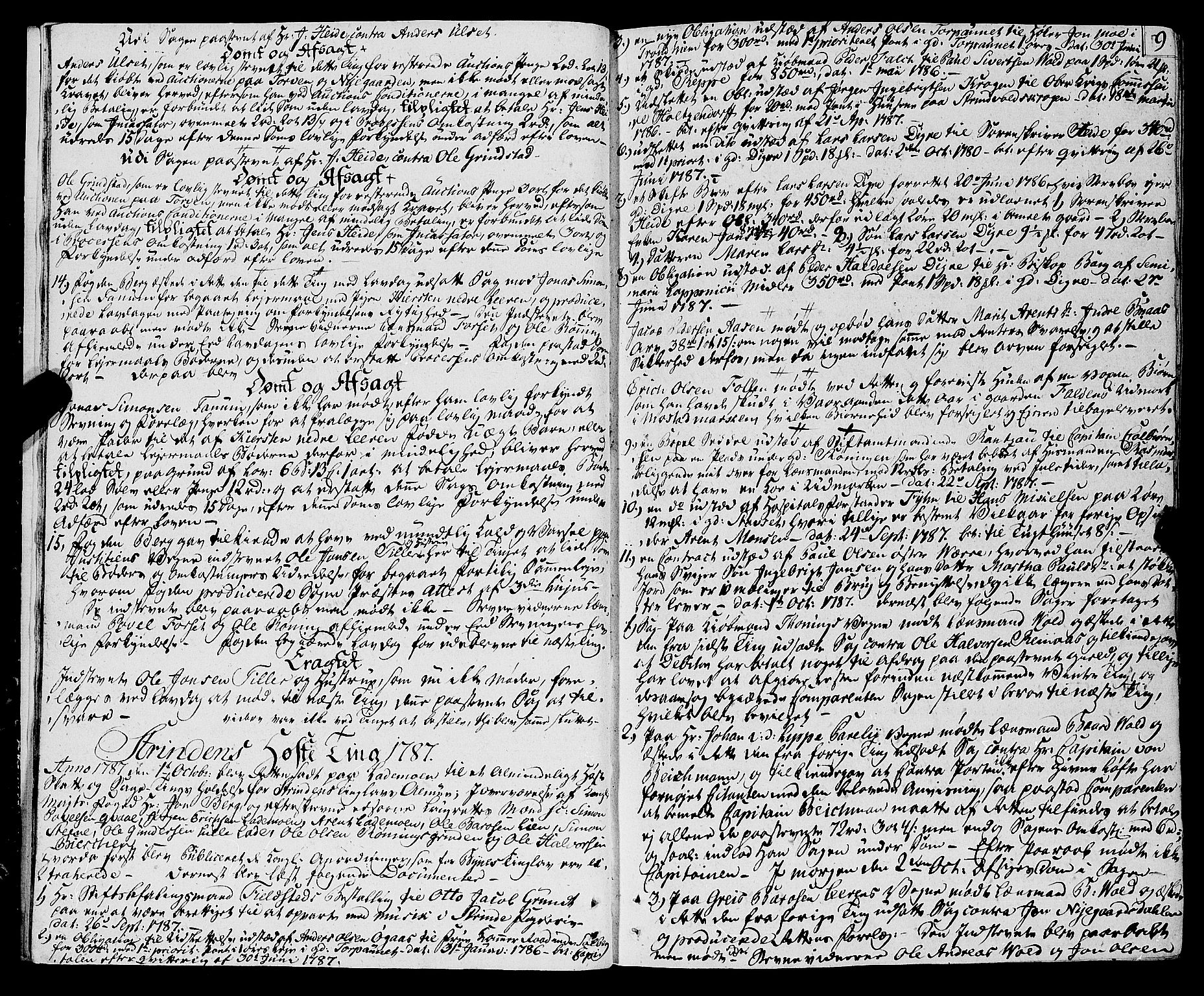 Strinda og Selbu sorenskriveri, AV/SAT-A-0015/1/1A/L0015: Tingbok 14, 1787-1794, p. 8b-9a