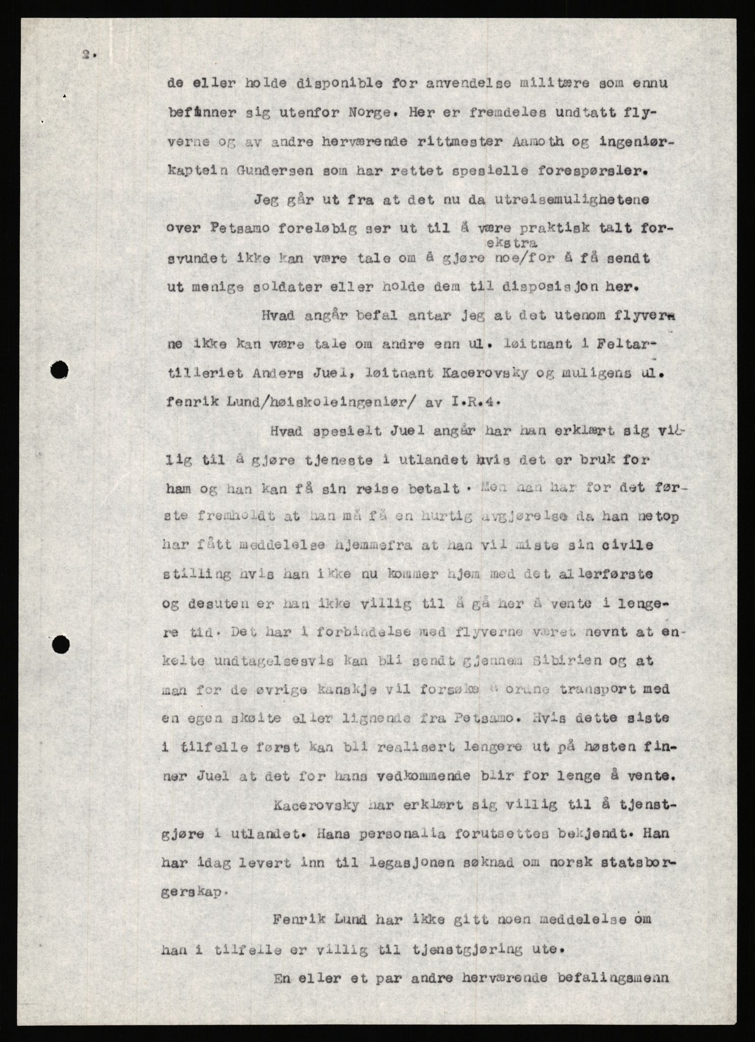 Forsvaret, Forsvarets krigshistoriske avdeling, AV/RA-RAFA-2017/Y/Ya/L0006: II-C-11-11,2 - Utenriksdepartementet.  Legasjonen i Helsingfors., 1940-1946, p. 104