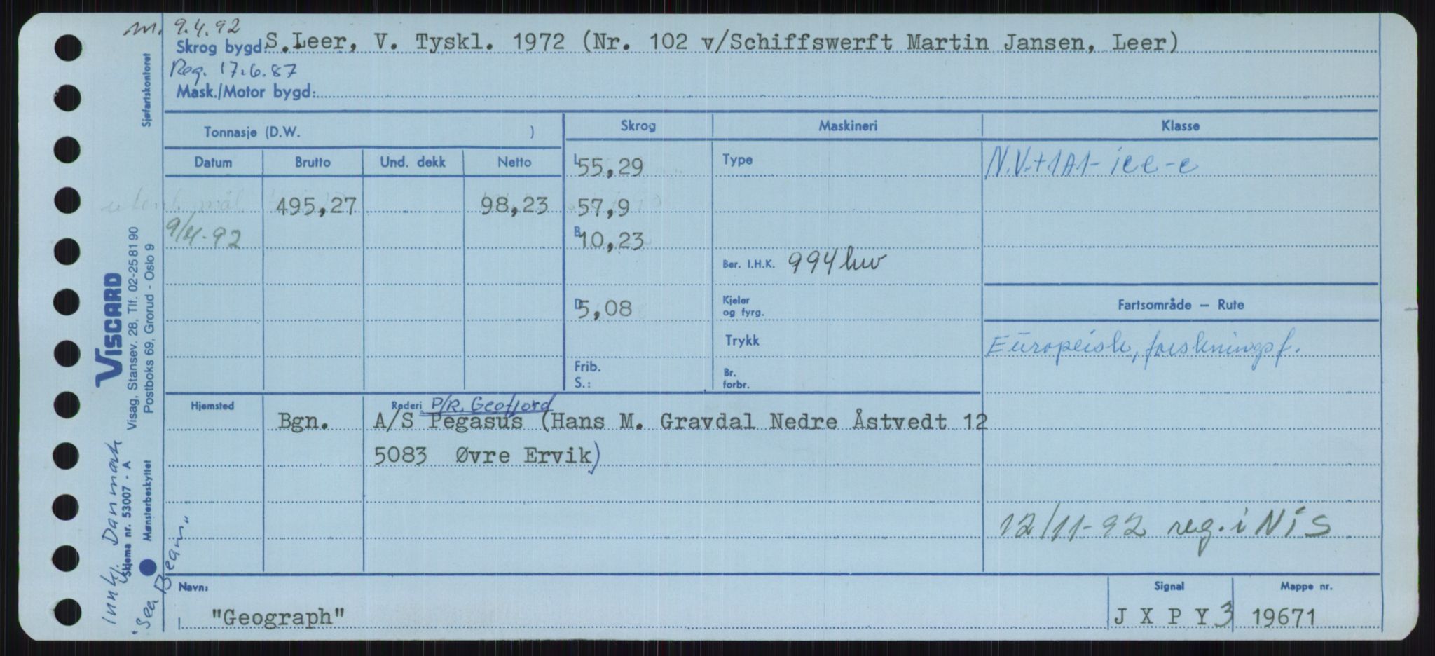 Sjøfartsdirektoratet med forløpere, Skipsmålingen, AV/RA-S-1627/H/Ha/L0002/0002: Fartøy, Eik-Hill / Fartøy, G-Hill, p. 87