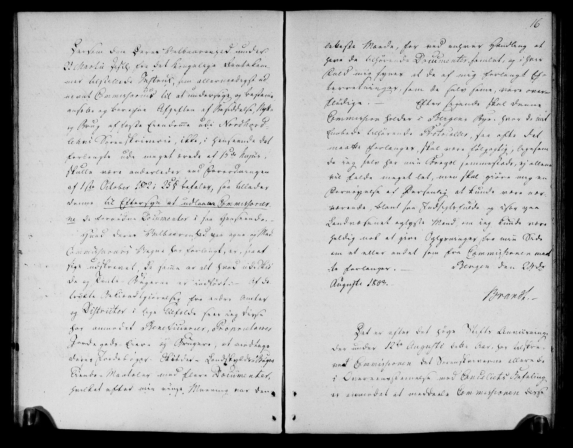 Rentekammeret inntil 1814, Realistisk ordnet avdeling, AV/RA-EA-4070/N/Ne/Nea/L0110: Nordhordland og Voss fogderi. Deliberasjonsprotokoll, 1803, p. 19