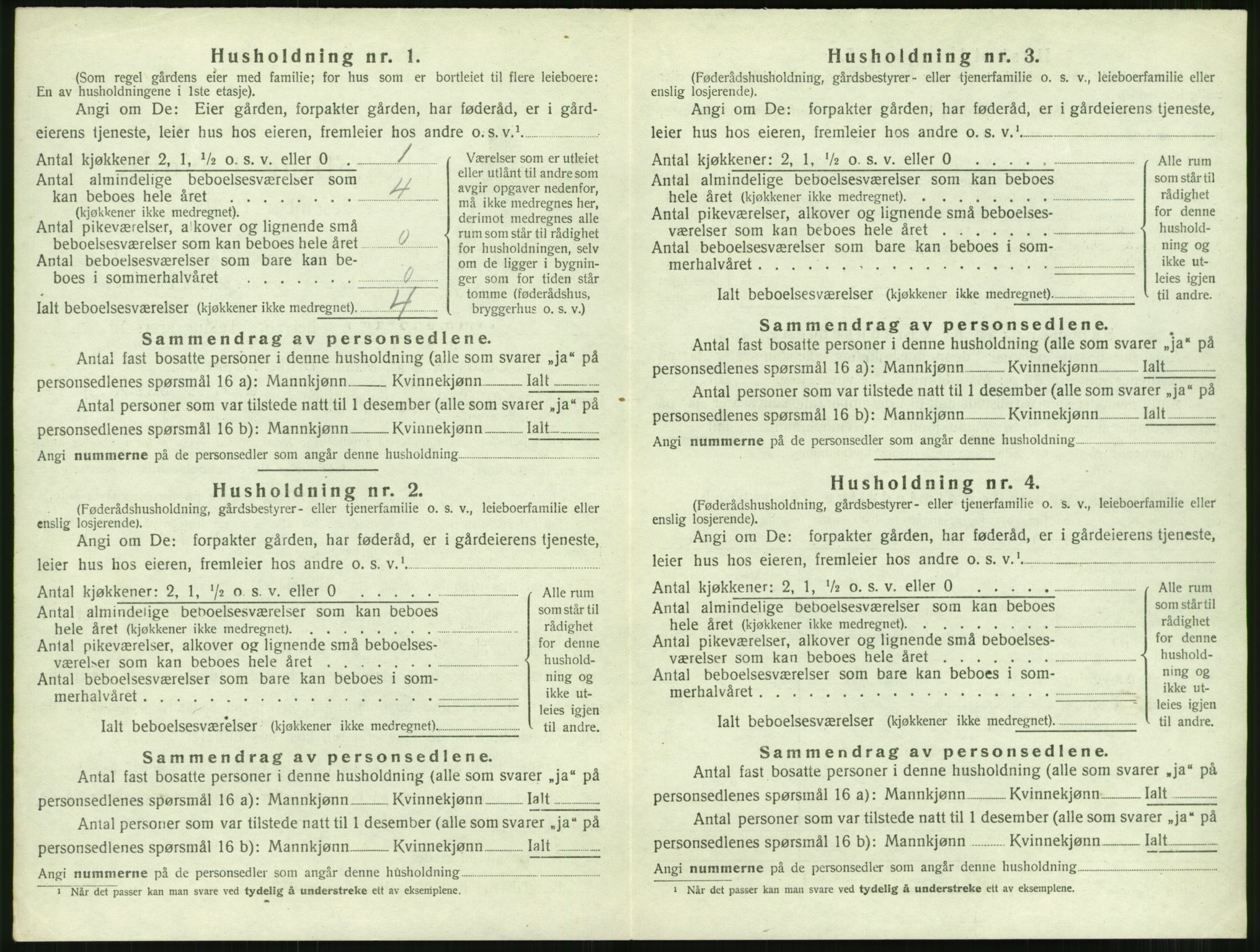 SAT, 1920 census for Tingvoll, 1920, p. 389