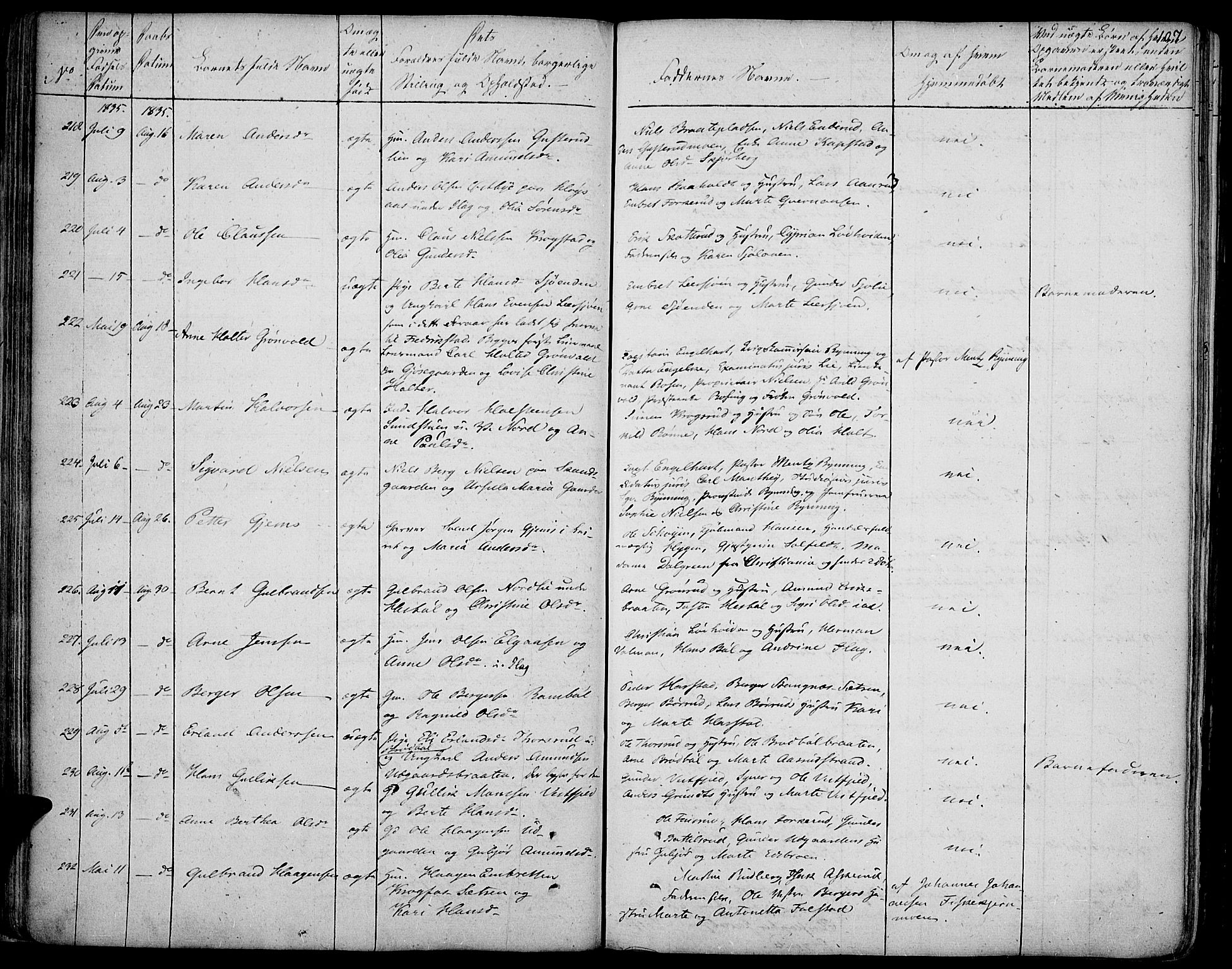 Vinger prestekontor, AV/SAH-PREST-024/H/Ha/Haa/L0007: Parish register (official) no. 7, 1826-1839, p. 107