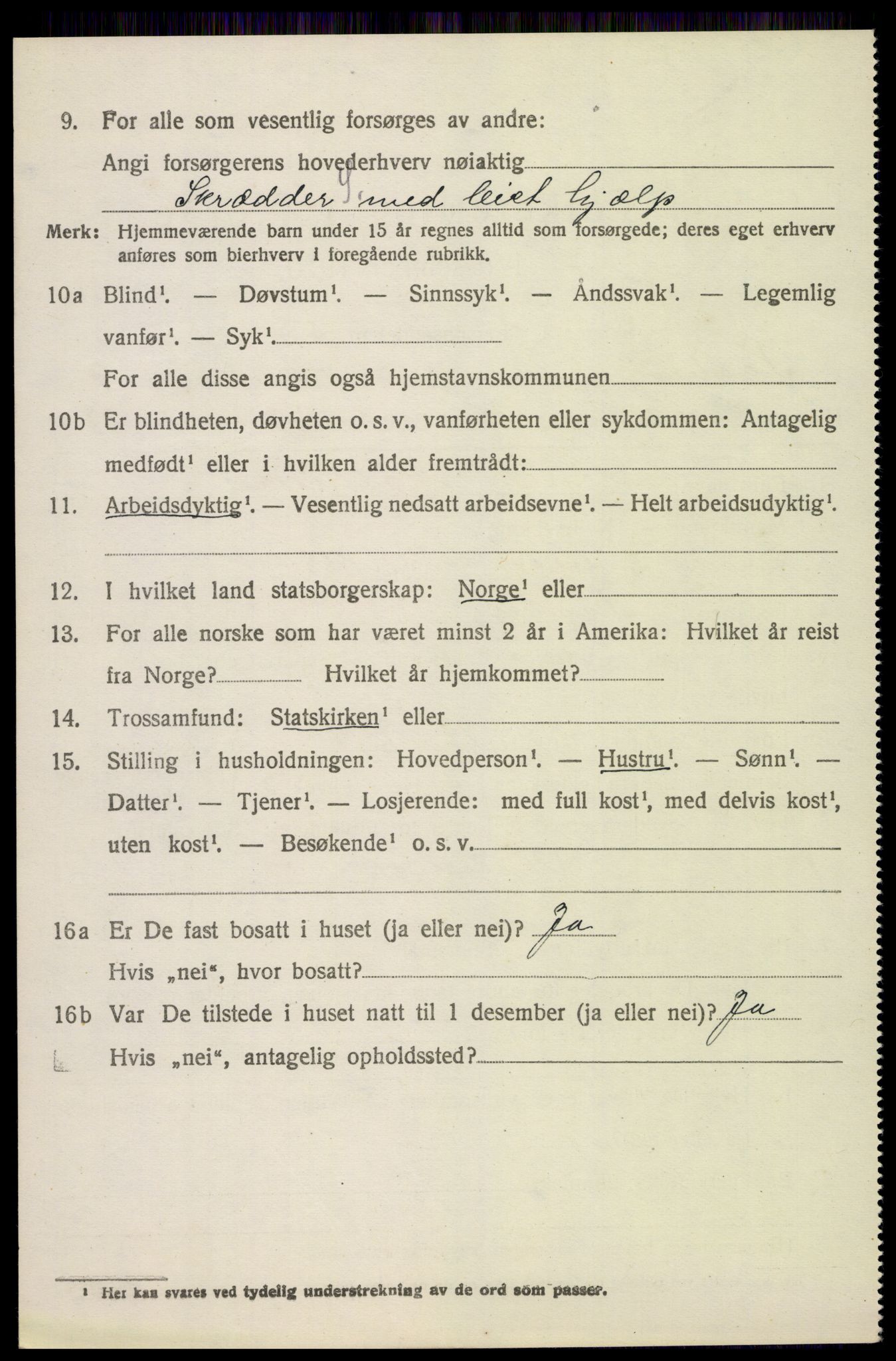 SAH, 1920 census for Fåberg, 1920, p. 10267