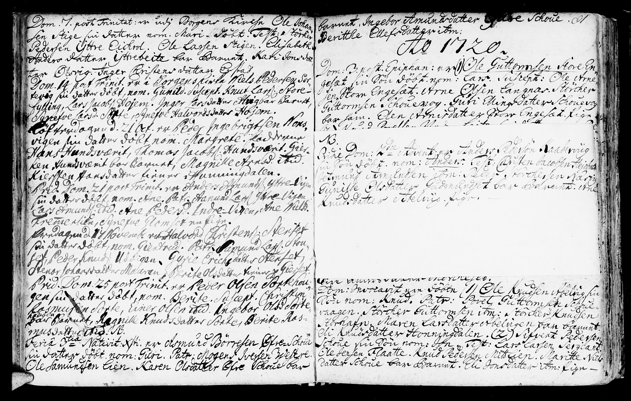 Ministerialprotokoller, klokkerbøker og fødselsregistre - Møre og Romsdal, SAT/A-1454/524/L0349: Parish register (official) no. 524A01, 1698-1779, p. 81
