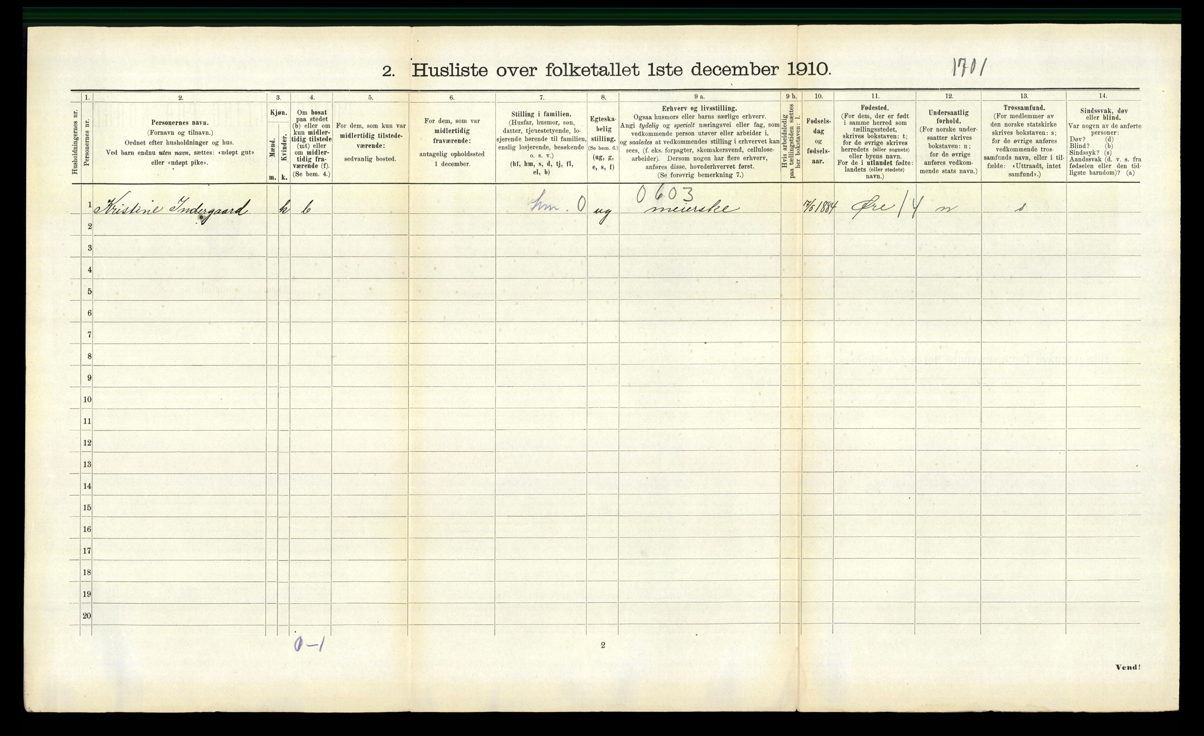 RA, 1910 census for Eid, 1910, p. 131