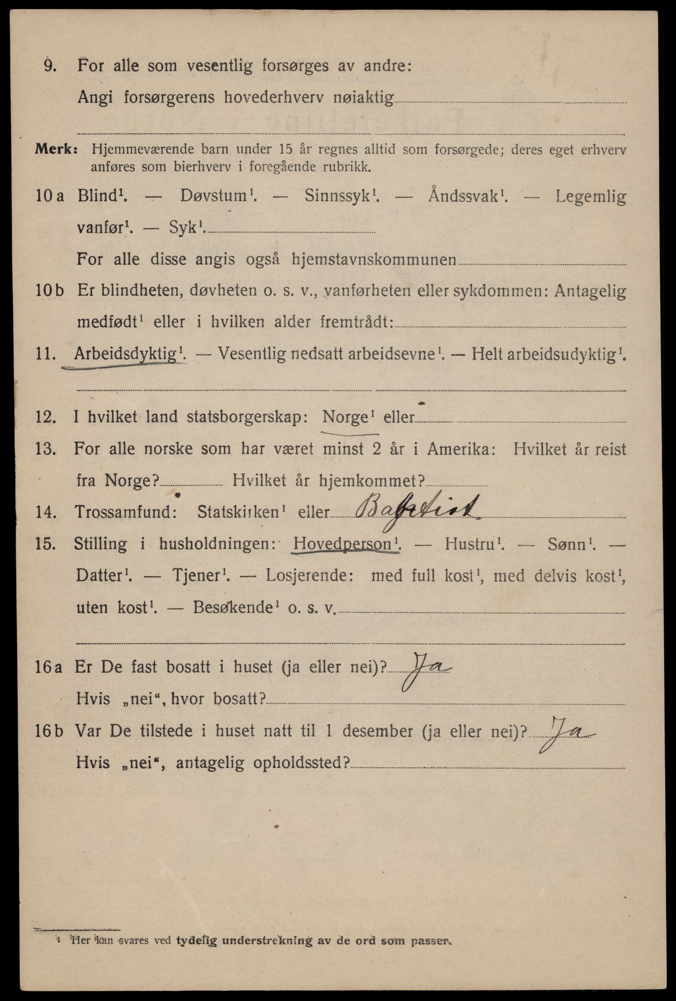 SAT, 1920 census for Trondheim, 1920, p. 87831