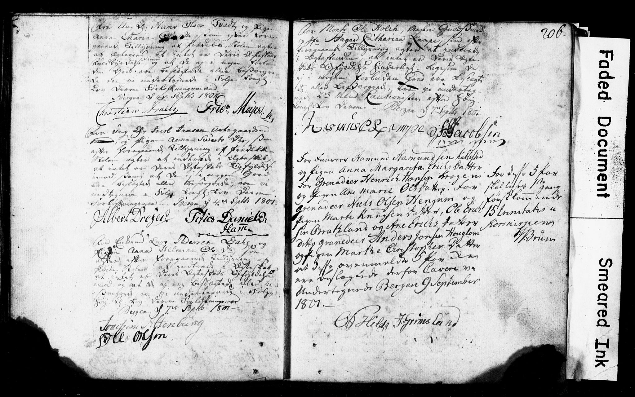 Korskirken sokneprestembete, AV/SAB-A-76101: Best man's statements no. II.5.1, 1776-1816, p. 206