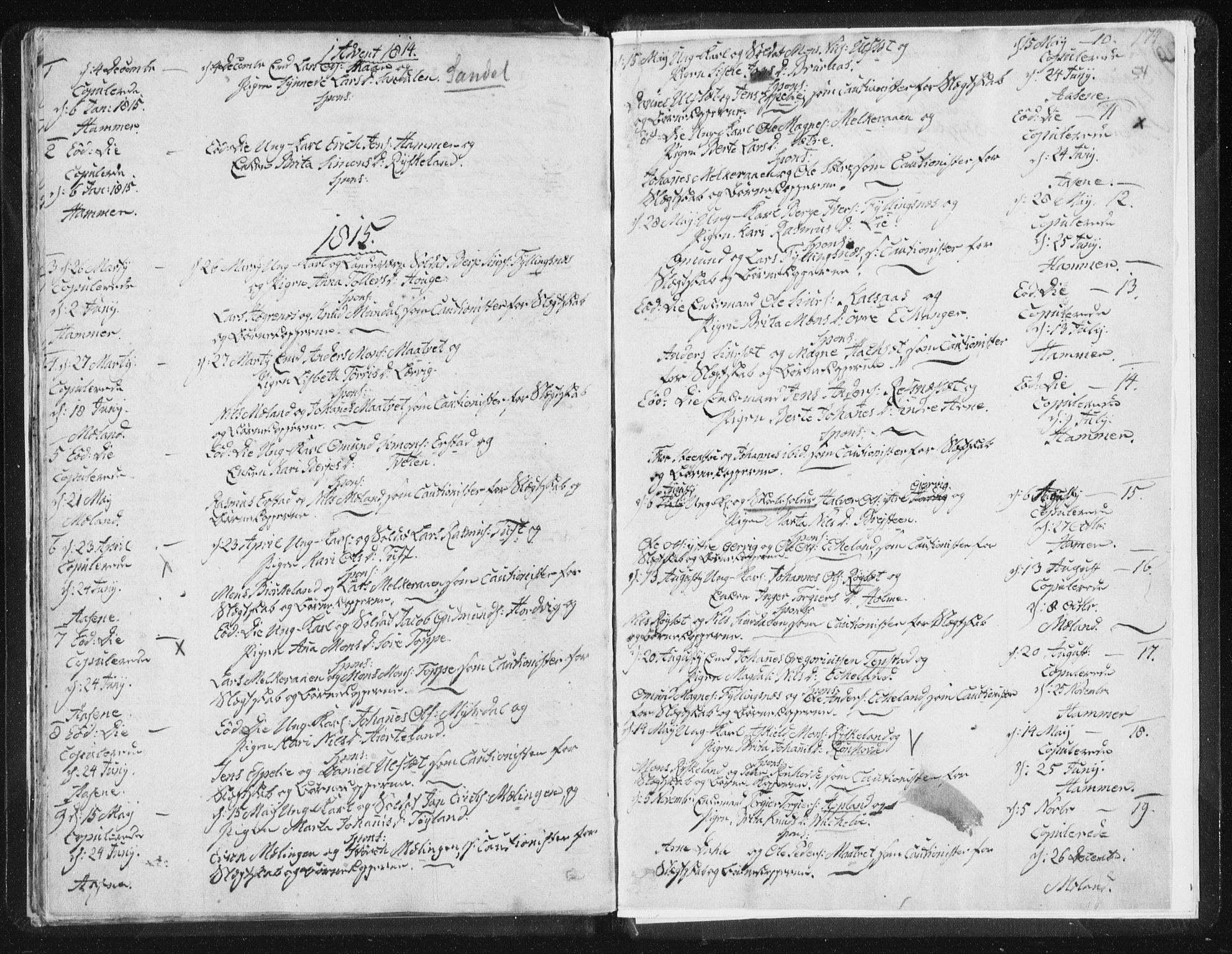 Hamre sokneprestembete, AV/SAB-A-75501/H/Ha/Haa/Haaa/L0009: Parish register (official) no. A 9, 1805-1815, p. 54