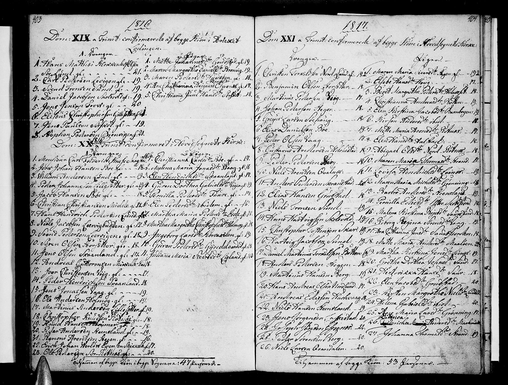 Ministerialprotokoller, klokkerbøker og fødselsregistre - Nordland, SAT/A-1459/855/L0797: Parish register (official) no. 855A05, 1800-1820, p. 403-404