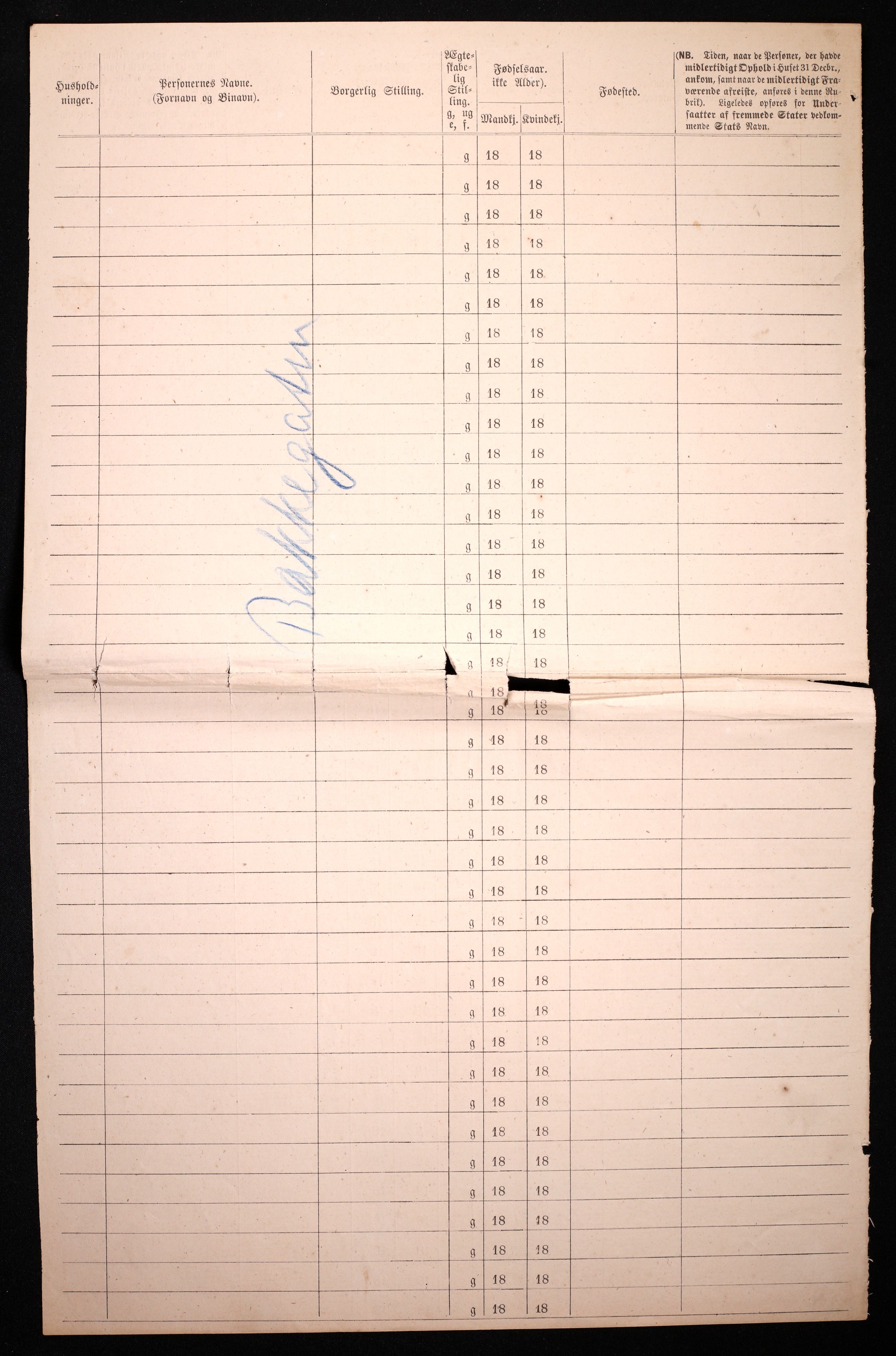 RA, 1870 census for 0301 Kristiania, 1870, p. 296