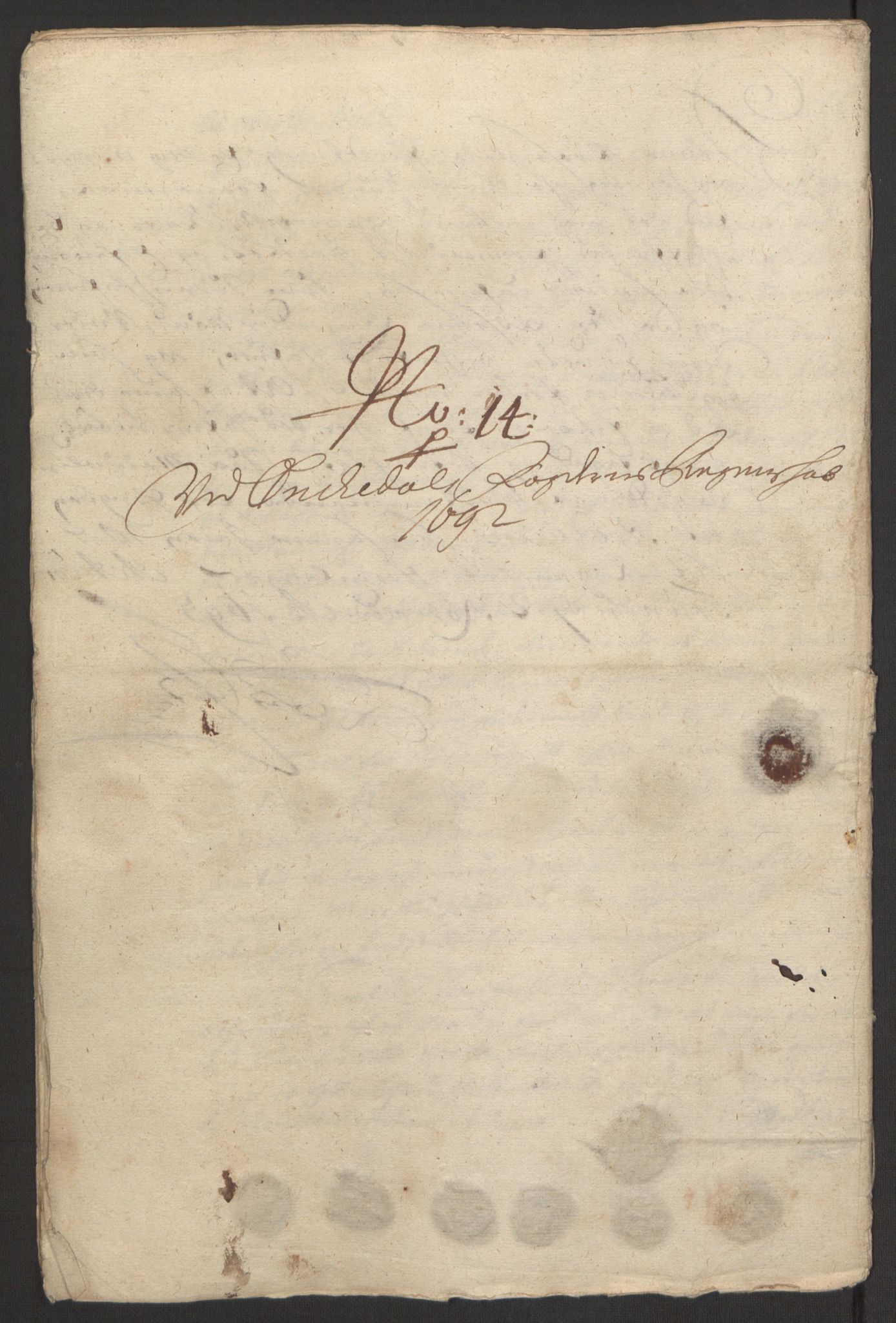 Rentekammeret inntil 1814, Reviderte regnskaper, Fogderegnskap, AV/RA-EA-4092/R58/L3937: Fogderegnskap Orkdal, 1691-1692, p. 389