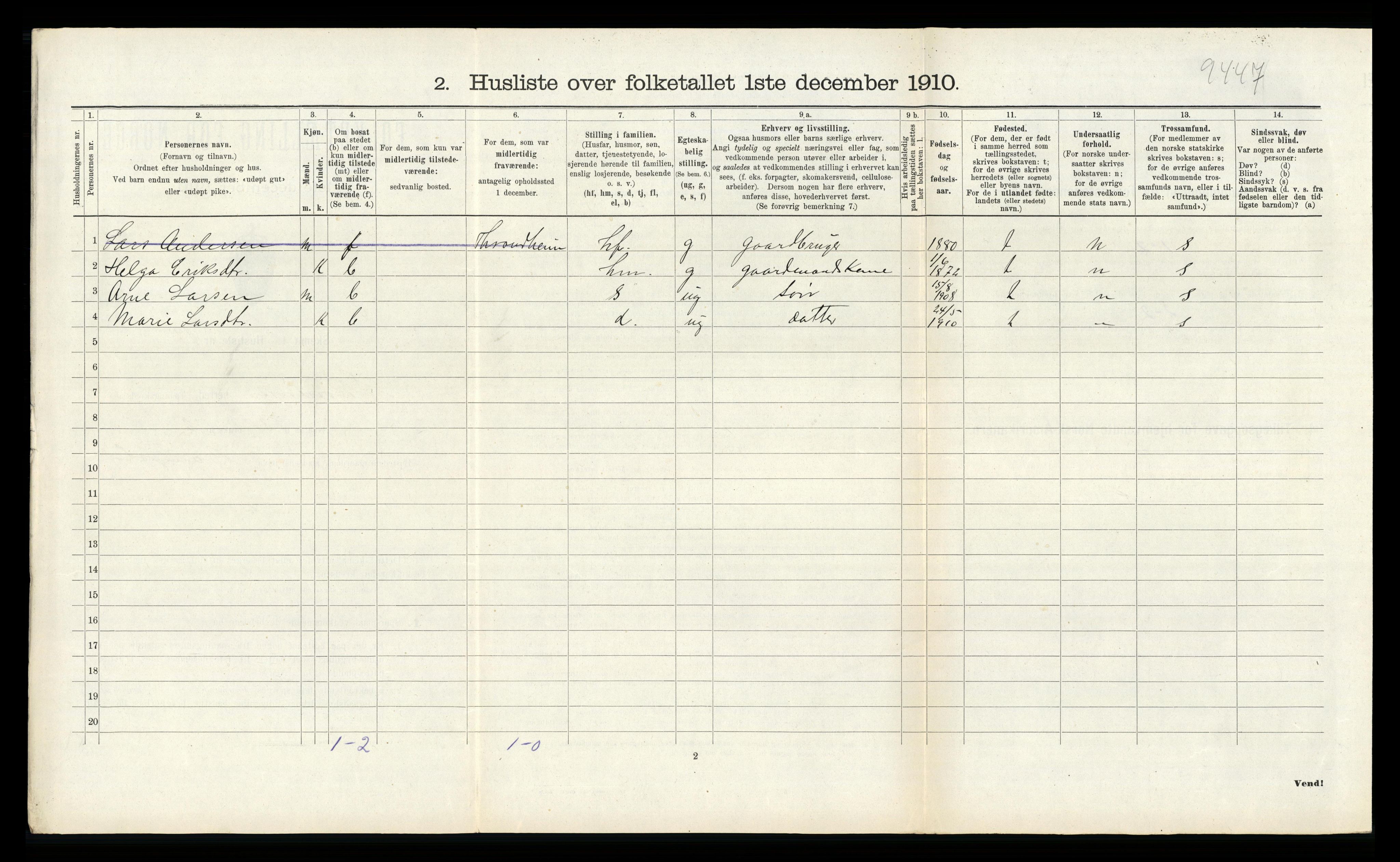 RA, 1910 census for Skånevik, 1910, p. 360