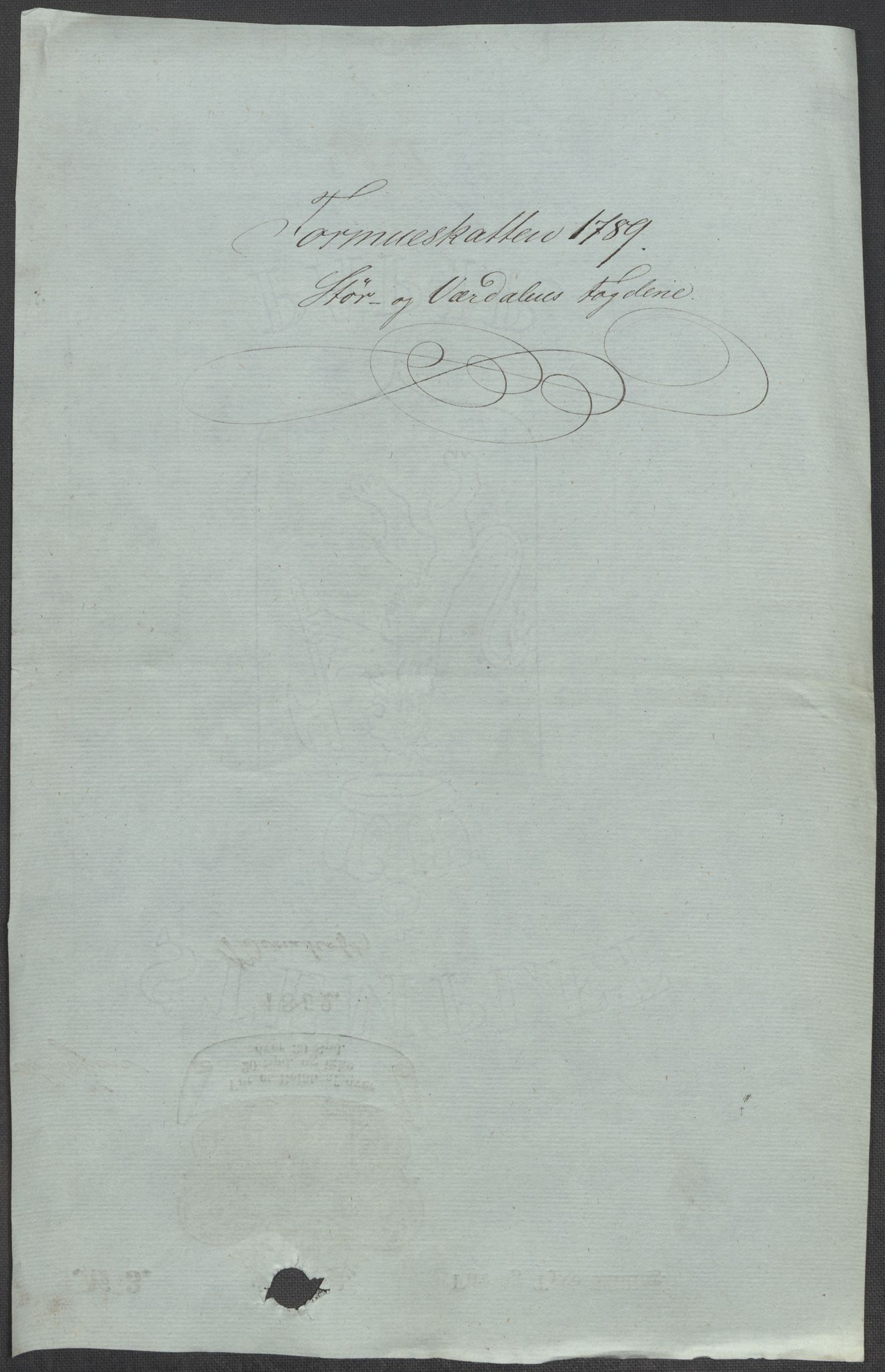 Rentekammeret inntil 1814, Reviderte regnskaper, Mindre regnskaper, RA/EA-4068/Rf/Rfe/L0045: Stavanger, Stjørdal og Verdal fogderi, 1789, p. 129