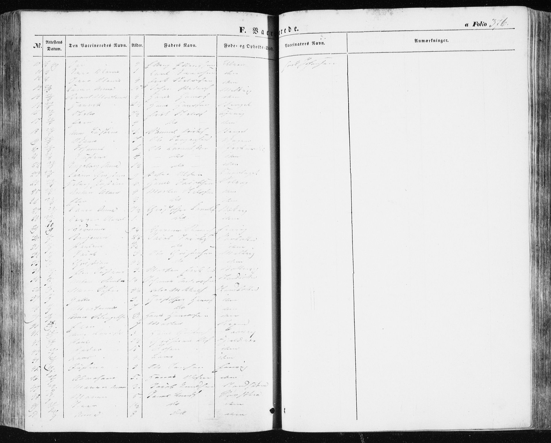 Ministerialprotokoller, klokkerbøker og fødselsregistre - Sør-Trøndelag, AV/SAT-A-1456/634/L0529: Parish register (official) no. 634A05, 1843-1851, p. 376