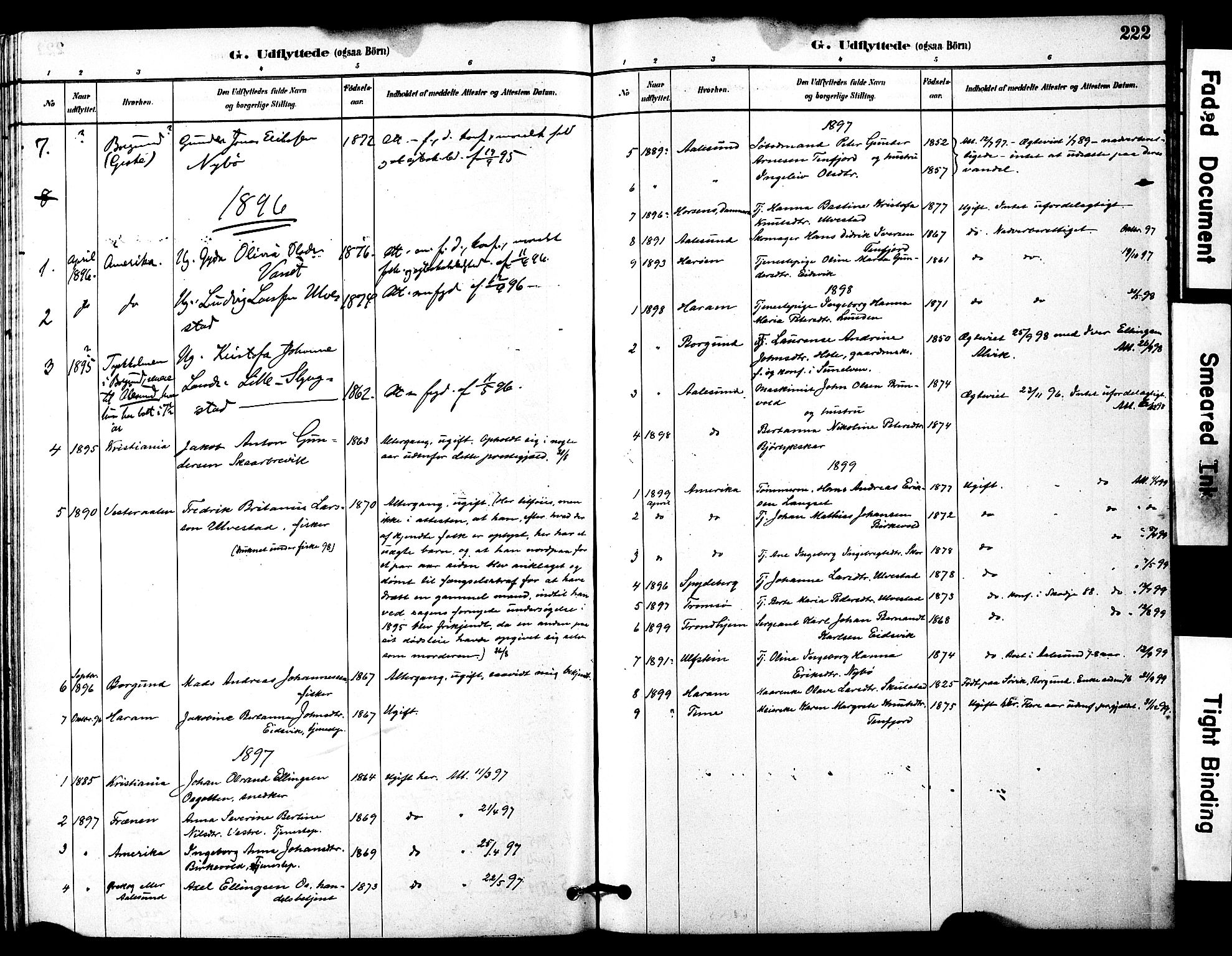 Ministerialprotokoller, klokkerbøker og fødselsregistre - Møre og Romsdal, SAT/A-1454/525/L0374: Parish register (official) no. 525A04, 1880-1899, p. 222