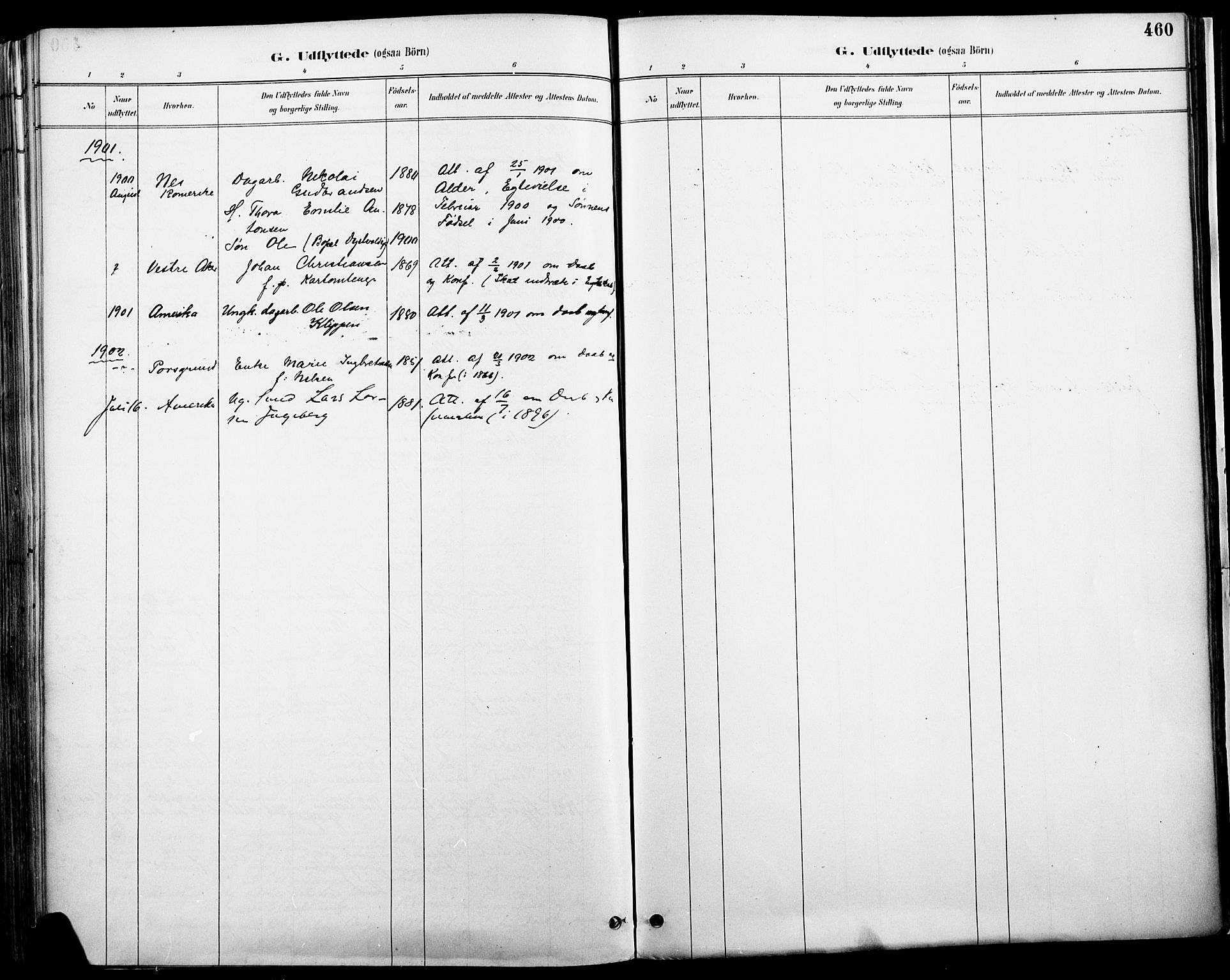 Vang prestekontor, Hedmark, SAH/PREST-008/H/Ha/Haa/L0019A: Parish register (official) no. 19, 1886-1900, p. 460