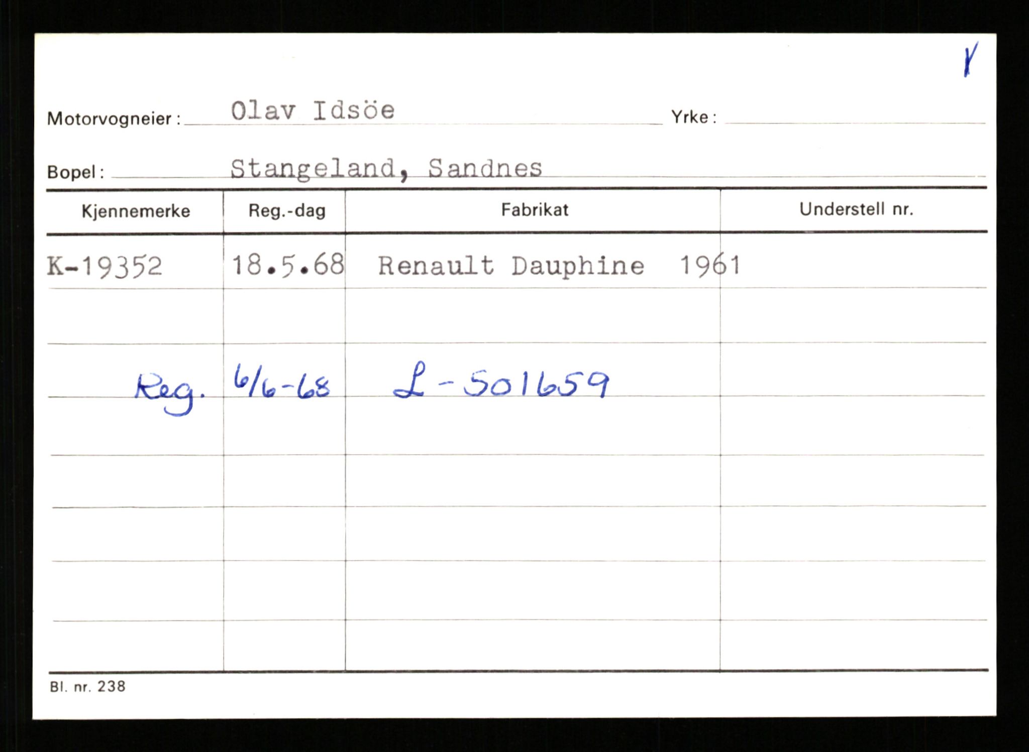 Stavanger trafikkstasjon, AV/SAST-A-101942/0/G/L0004: Registreringsnummer: 15497 - 22957, 1930-1971, p. 1649