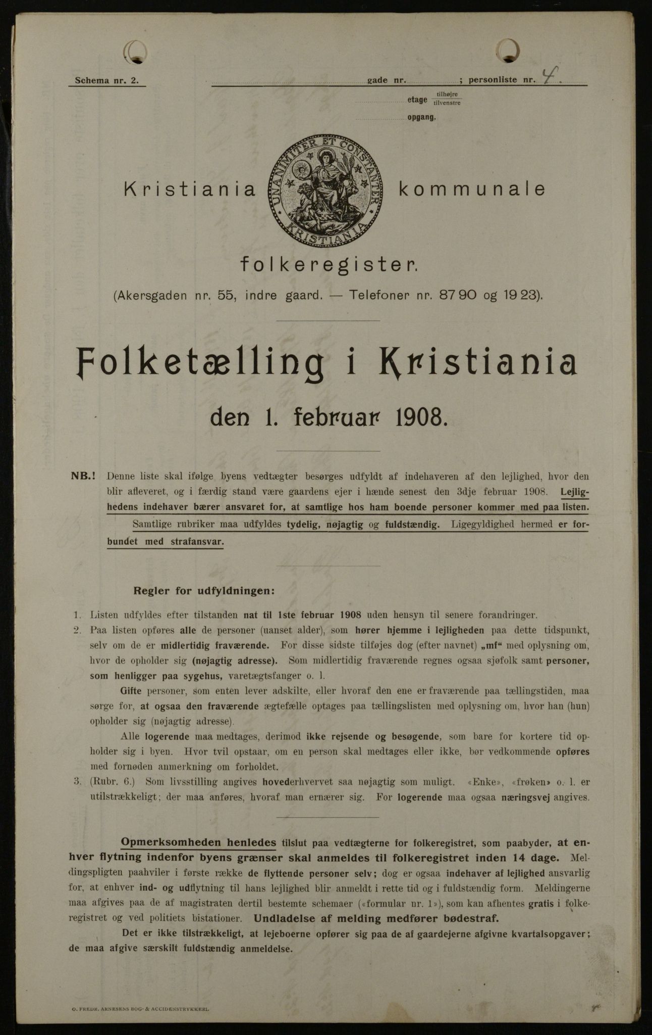 OBA, Municipal Census 1908 for Kristiania, 1908, p. 9271