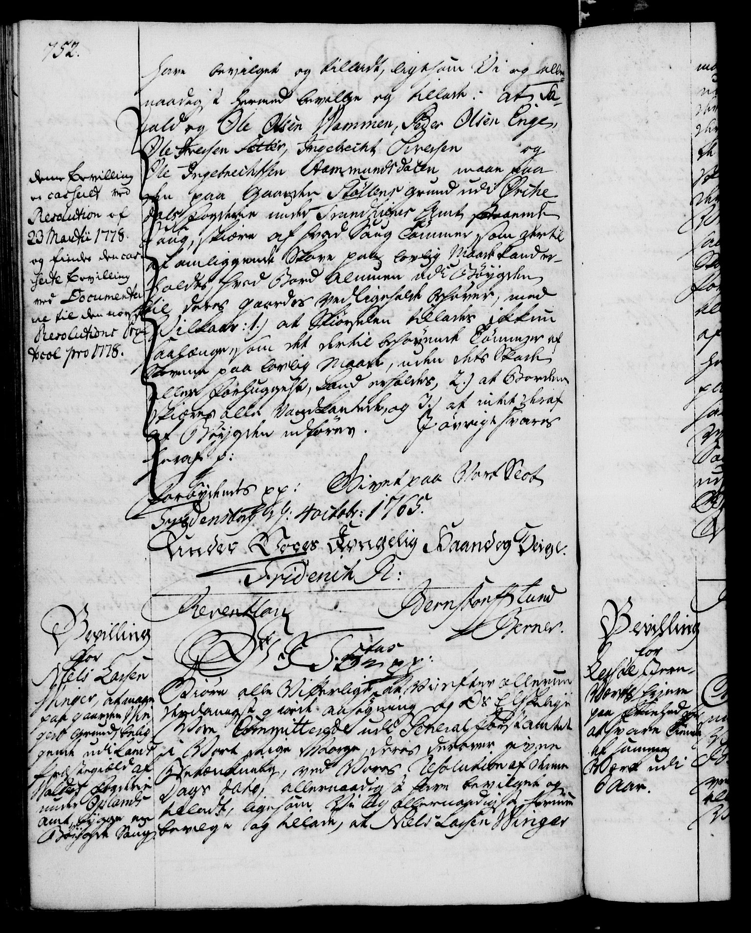 Rentekammeret, Kammerkanselliet, RA/EA-3111/G/Gg/Gga/L0007: Norsk ekspedisjonsprotokoll med register (merket RK 53.7), 1759-1768, p. 752