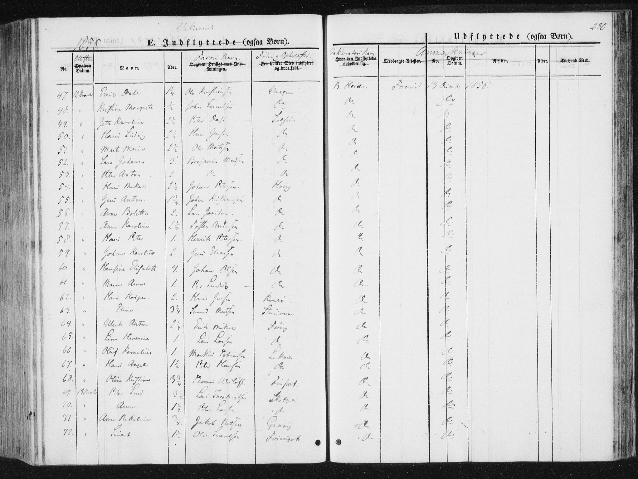 Ministerialprotokoller, klokkerbøker og fødselsregistre - Nord-Trøndelag, SAT/A-1458/780/L0640: Parish register (official) no. 780A05, 1845-1856, p. 280