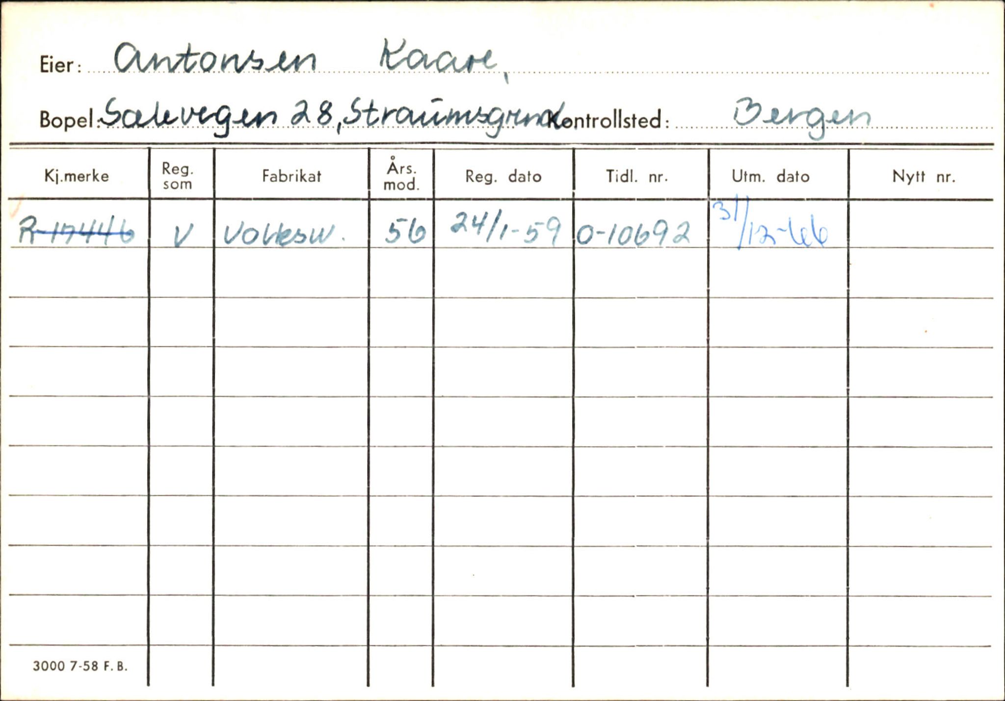 Statens vegvesen, Hordaland vegkontor, AV/SAB-A-5201/2/Ha/L0002: R-eierkort A, 1920-1971, p. 563