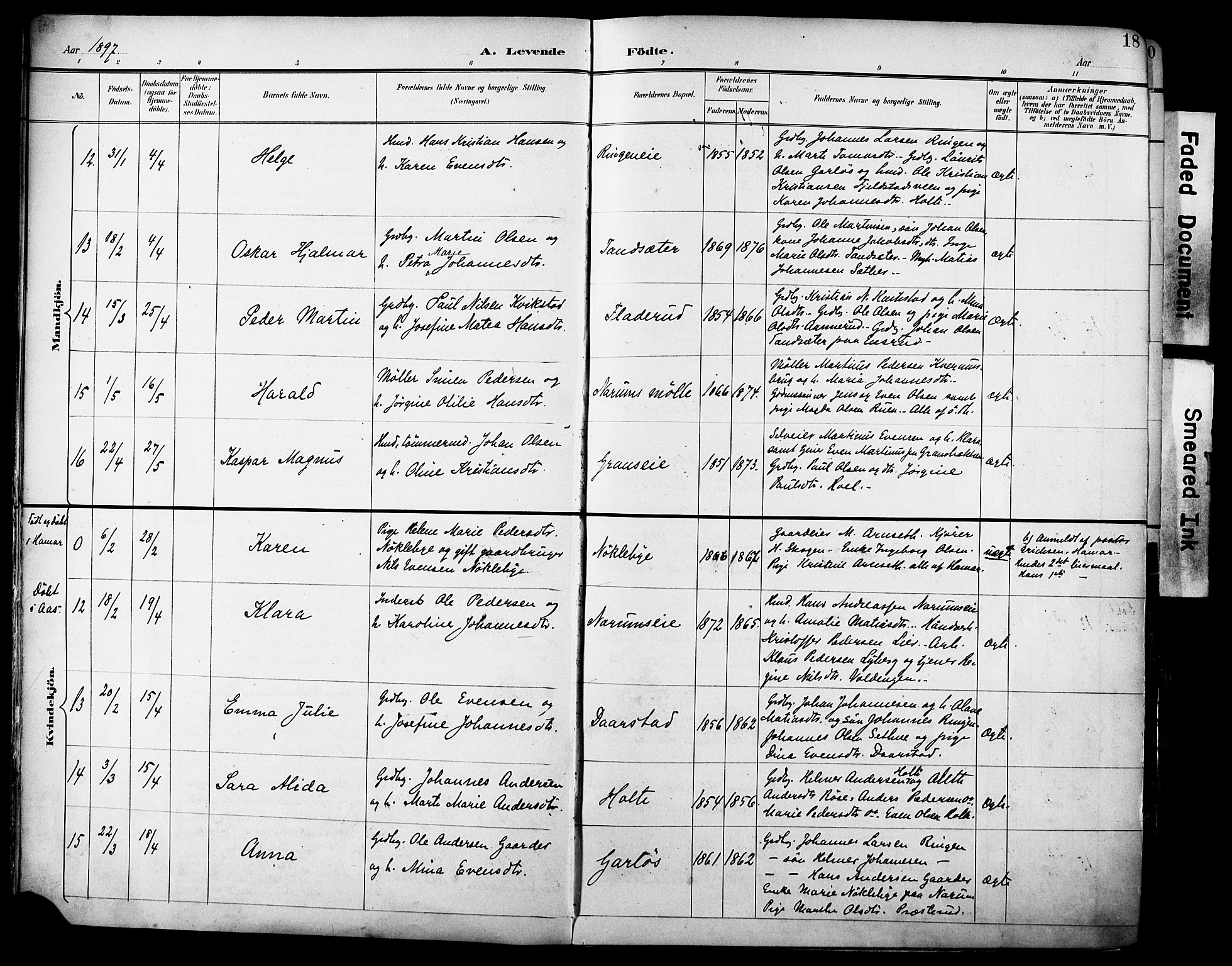 Vestre Toten prestekontor, AV/SAH-PREST-108/H/Ha/Haa/L0013: Parish register (official) no. 13, 1895-1911, p. 18