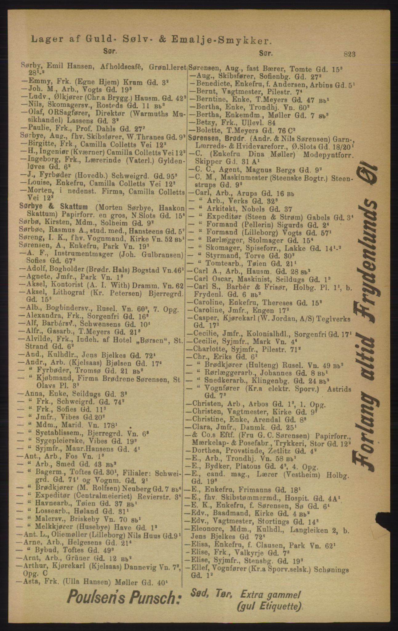 Kristiania/Oslo adressebok, PUBL/-, 1906, p. 823
