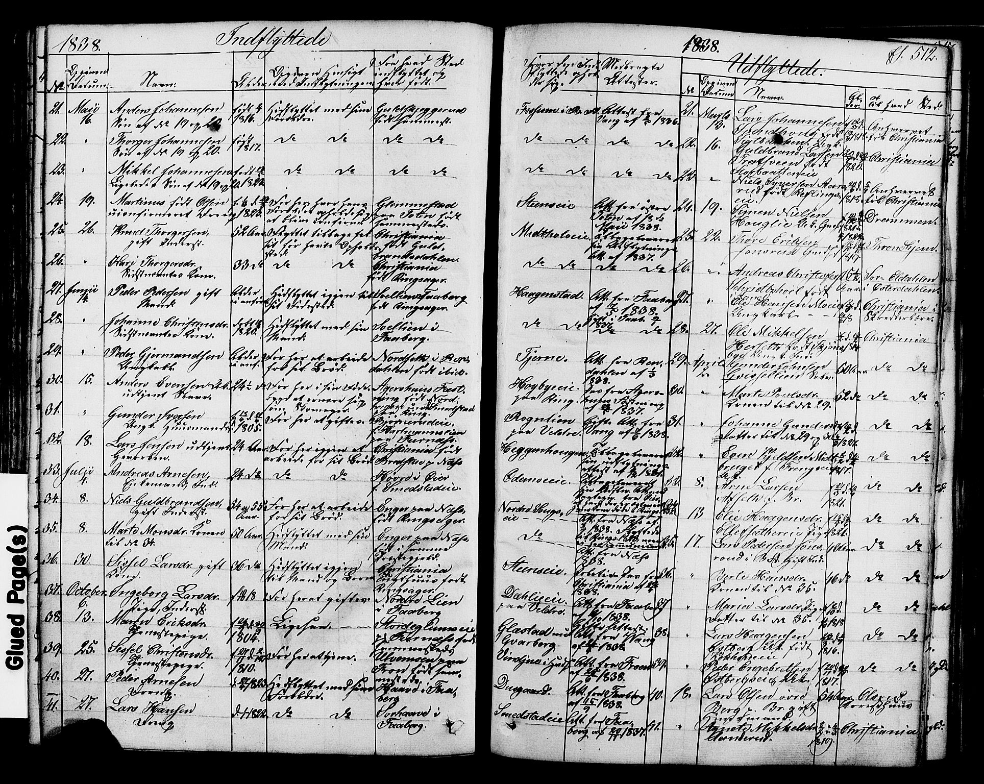 Ringsaker prestekontor, SAH/PREST-014/K/Ka/L0008: Parish register (official) no. 8, 1837-1850, p. 512