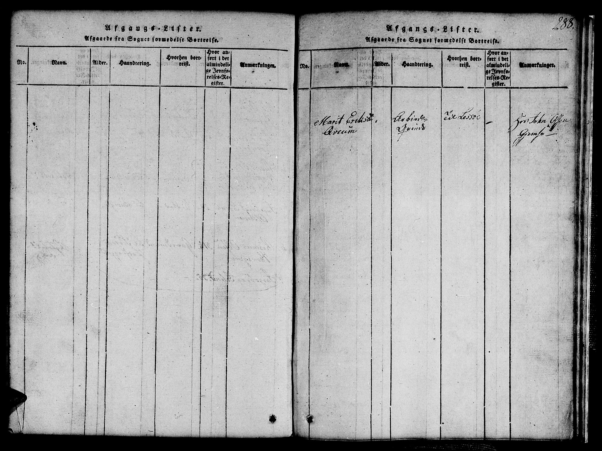 Ministerialprotokoller, klokkerbøker og fødselsregistre - Sør-Trøndelag, SAT/A-1456/691/L1092: Parish register (copy) no. 691C03, 1816-1852, p. 288