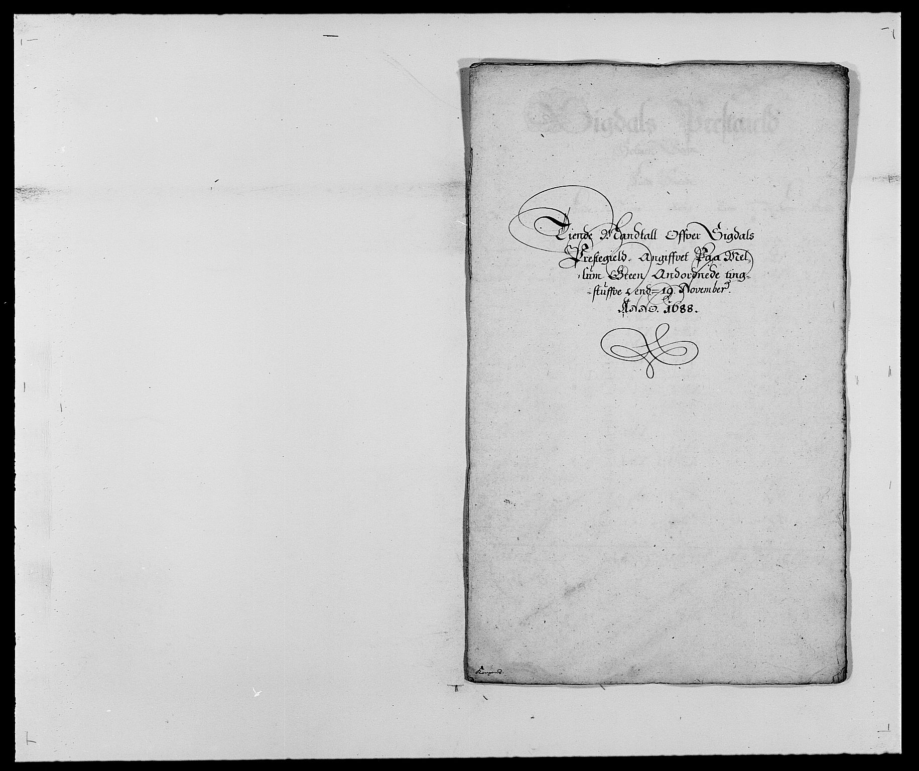 Rentekammeret inntil 1814, Reviderte regnskaper, Fogderegnskap, RA/EA-4092/R25/L1679: Fogderegnskap Buskerud, 1687-1688, p. 275