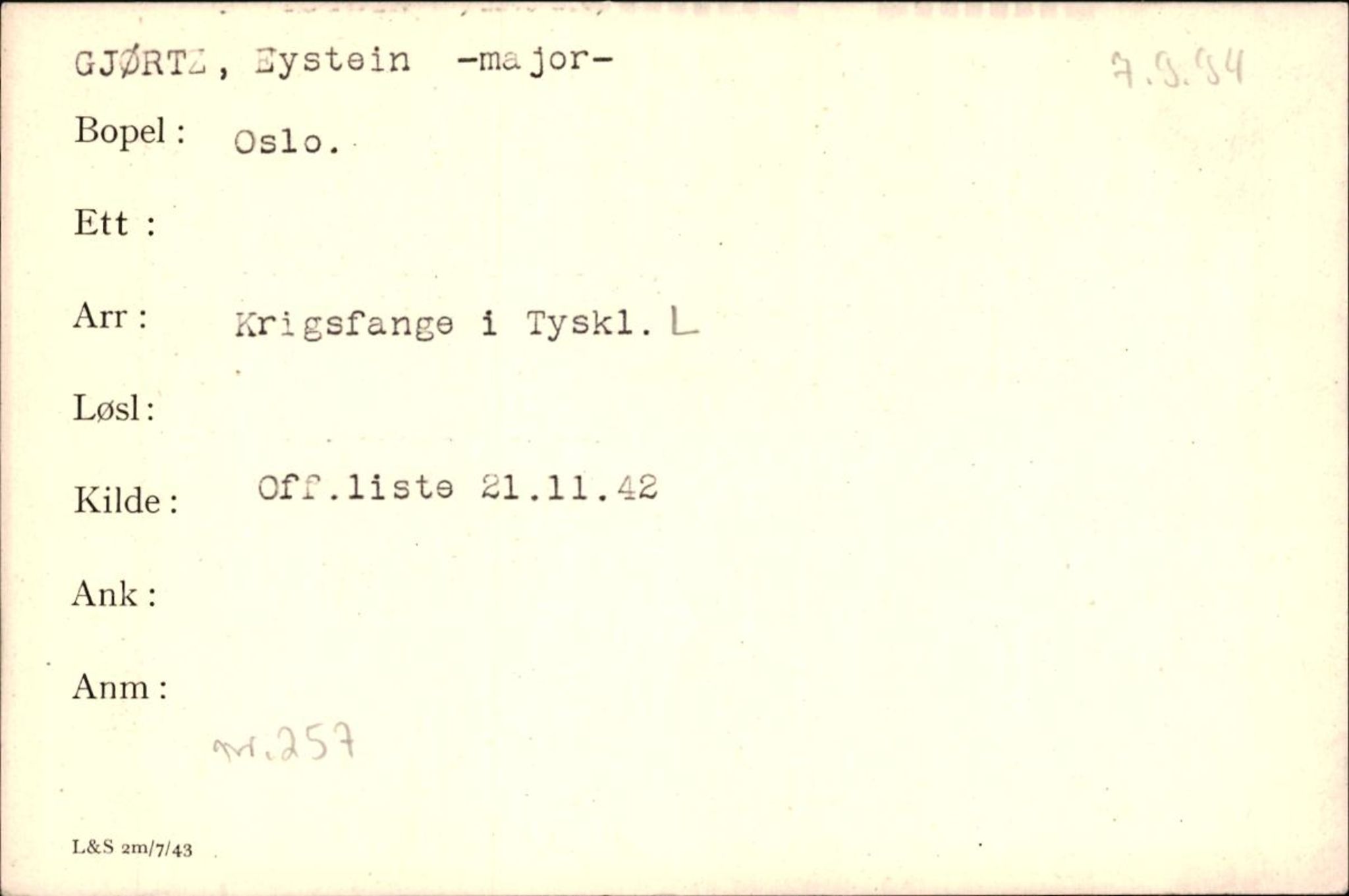 Forsvaret, Forsvarets krigshistoriske avdeling, AV/RA-RAFA-2017/Y/Yf/L0200: II-C-11-2102  -  Norske krigsfanger i Tyskland, 1940-1945, p. 315