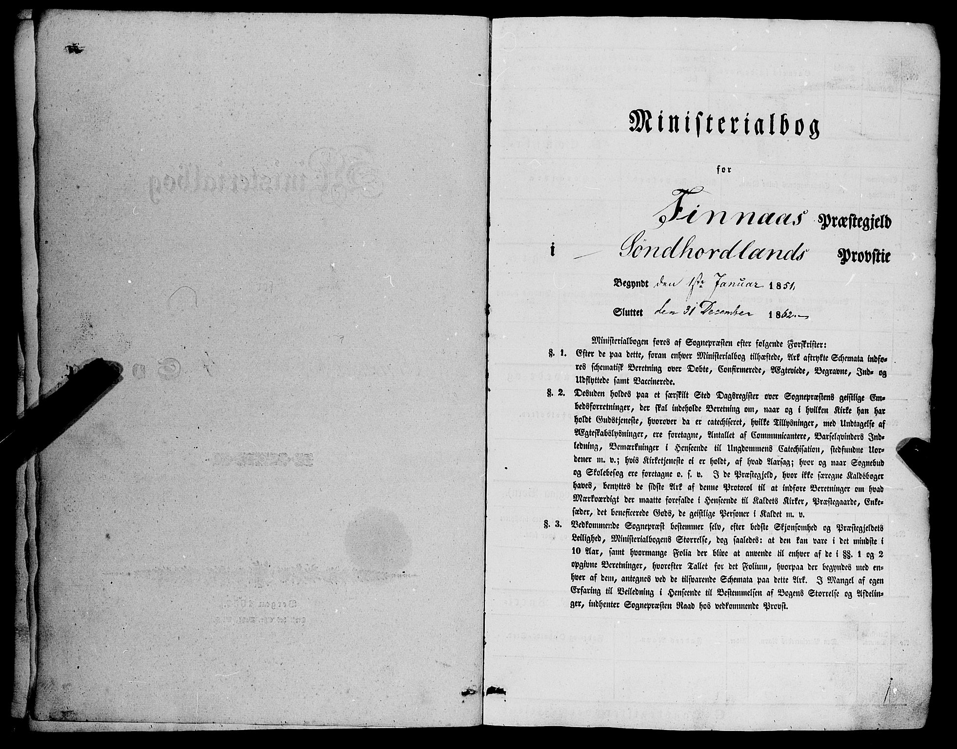 Finnås sokneprestembete, AV/SAB-A-99925/H/Ha/Haa/Haaa/L0007: Parish register (official) no. A 7, 1850-1862