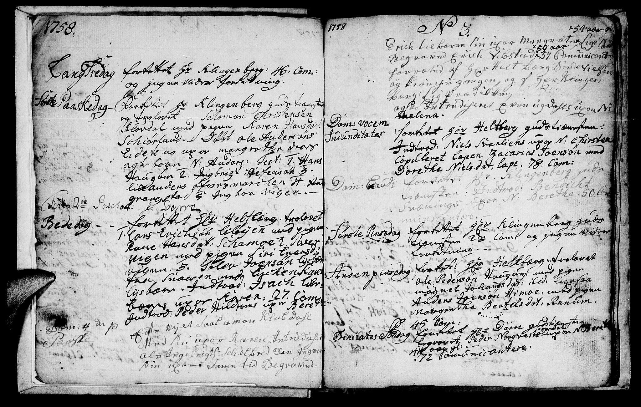 Ministerialprotokoller, klokkerbøker og fødselsregistre - Nord-Trøndelag, SAT/A-1458/764/L0543: Parish register (official) no. 764A03, 1758-1765, p. 3