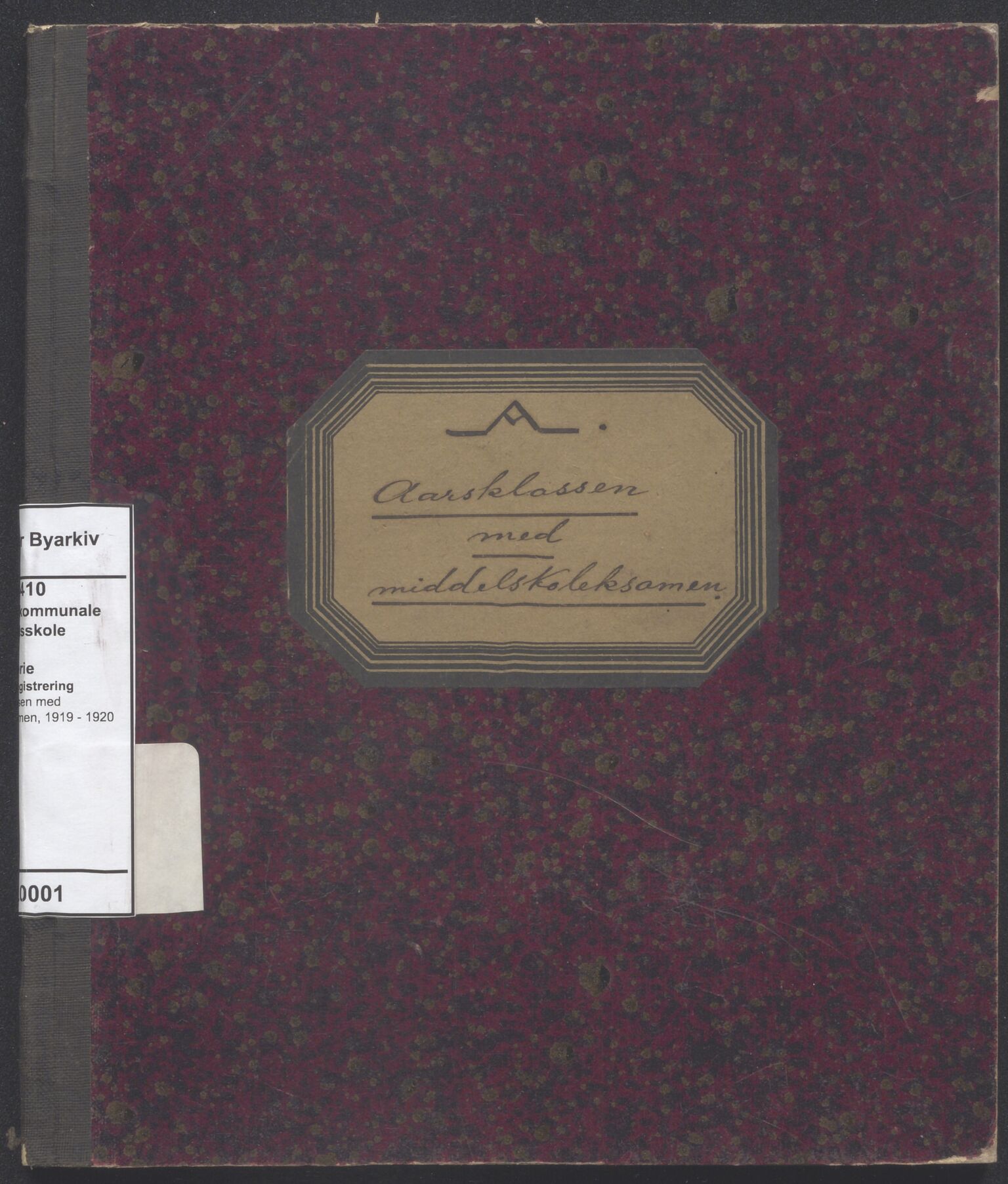 Stavanger kommunale handelsskole, BYST/A-0410/F/L0001: Årsklassen med middelskoleeksamen, 1919-1920