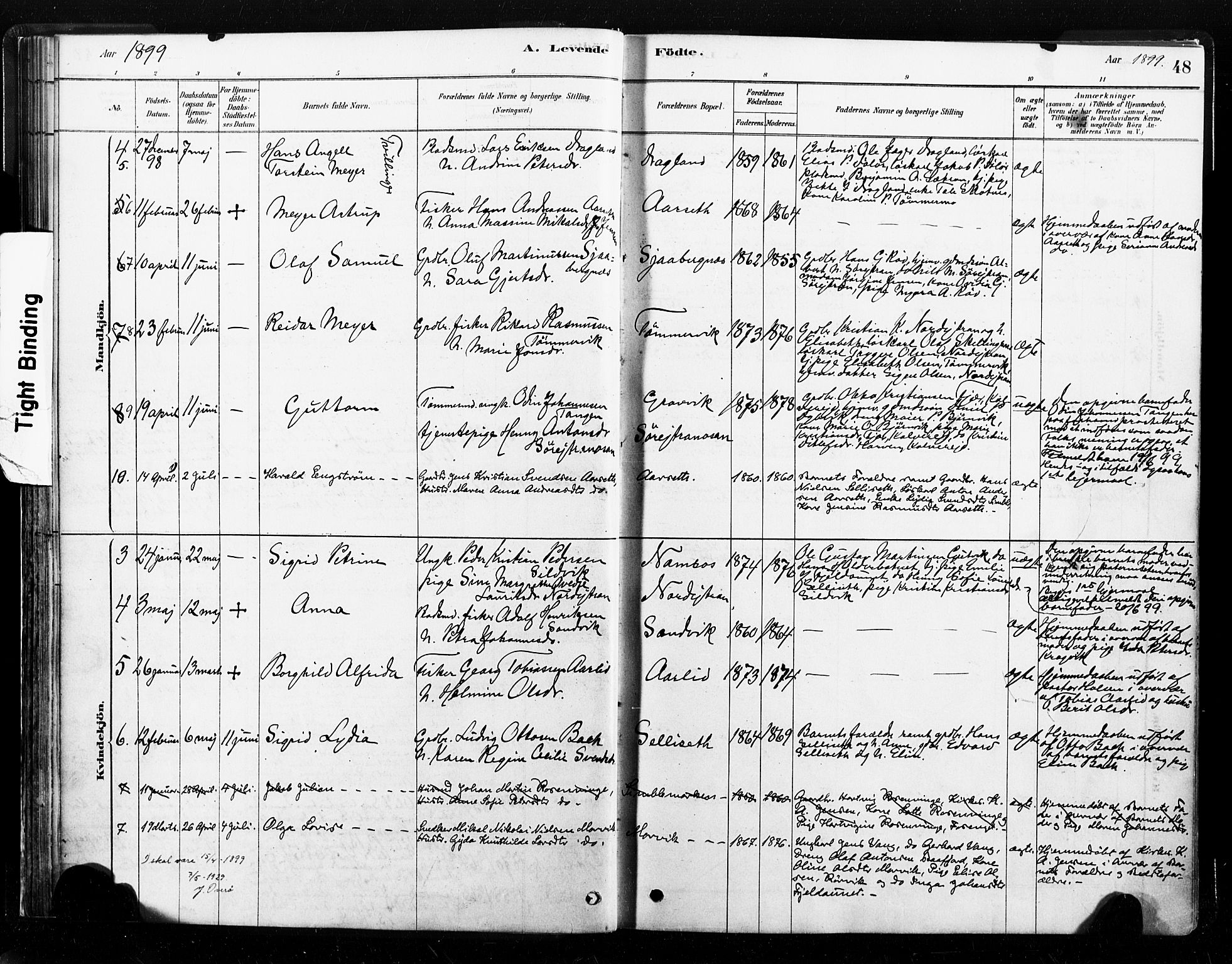 Ministerialprotokoller, klokkerbøker og fødselsregistre - Nord-Trøndelag, SAT/A-1458/789/L0705: Parish register (official) no. 789A01, 1878-1910, p. 48