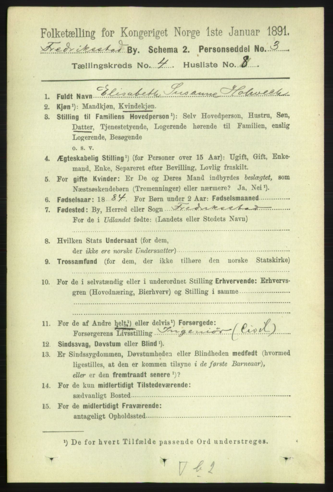 RA, 1891 census for 0103 Fredrikstad, 1891, p. 6356