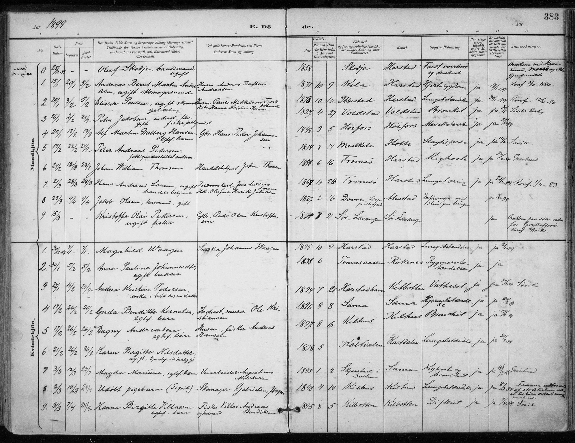Trondenes sokneprestkontor, SATØ/S-1319/H/Ha/L0017kirke: Parish register (official) no. 17, 1899-1908, p. 383