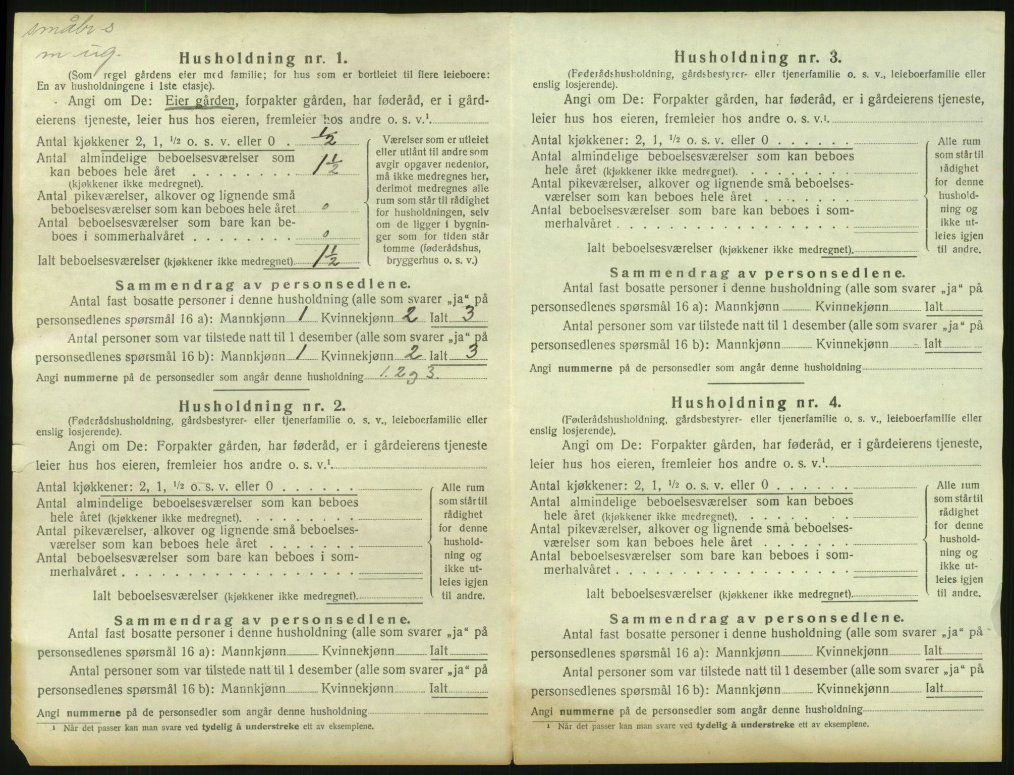 SAH, 1920 census for Våler (Hedmark), 1920, p. 48