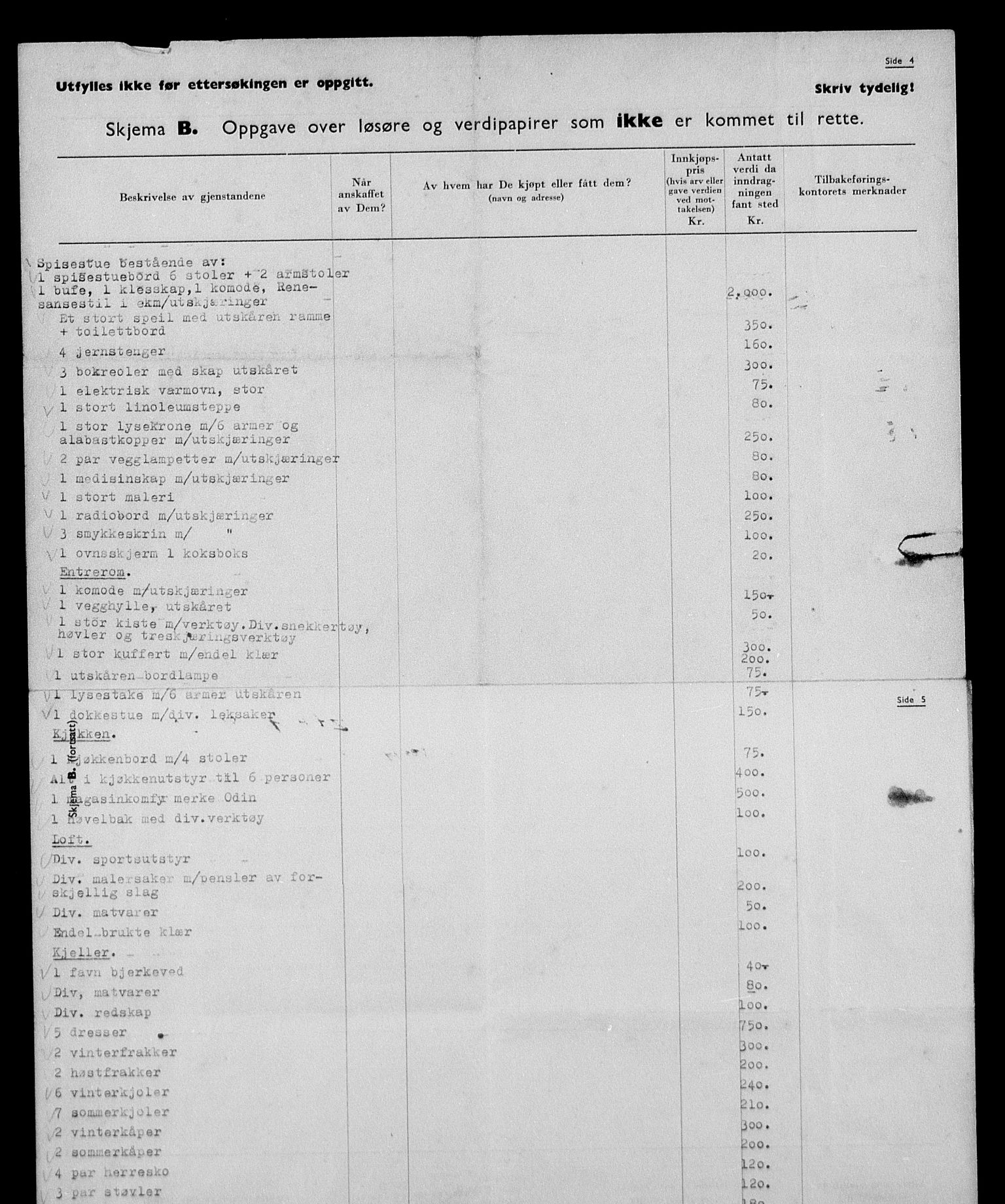 Justisdepartementet, Tilbakeføringskontoret for inndratte formuer, AV/RA-S-1564/H/Hc/Hcc/L0929: --, 1945-1947, p. 266