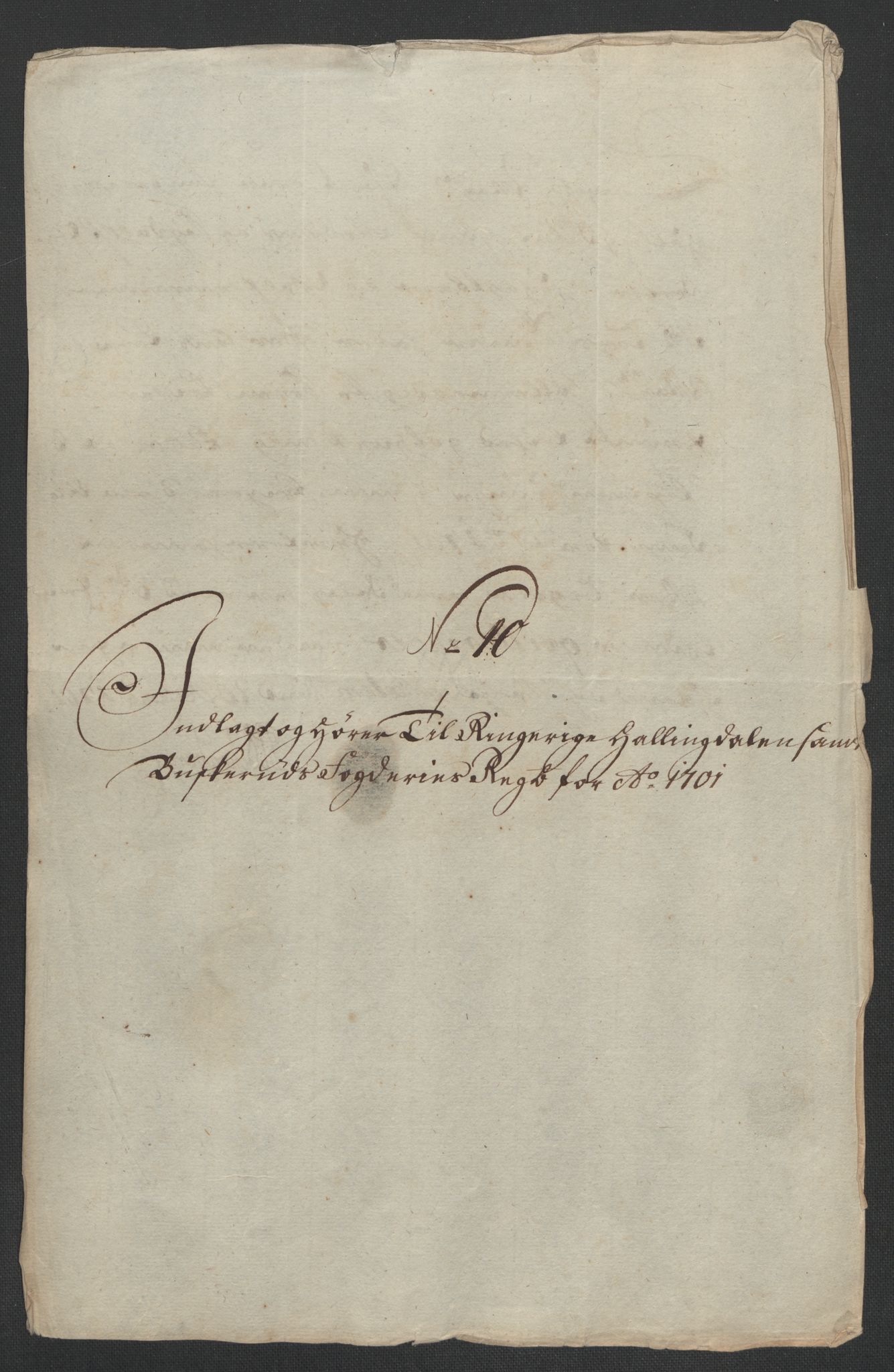 Rentekammeret inntil 1814, Reviderte regnskaper, Fogderegnskap, AV/RA-EA-4092/R22/L1458: Fogderegnskap Ringerike, Hallingdal og Buskerud, 1701, p. 331