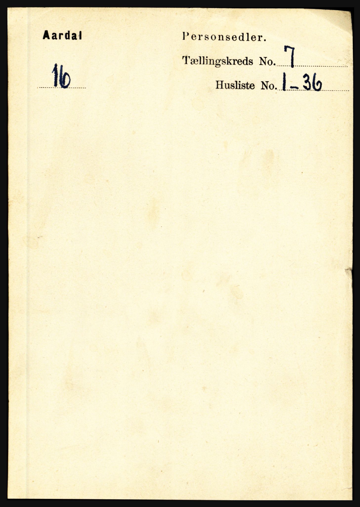 RA, 1891 census for 1424 Årdal, 1891, p. 1471