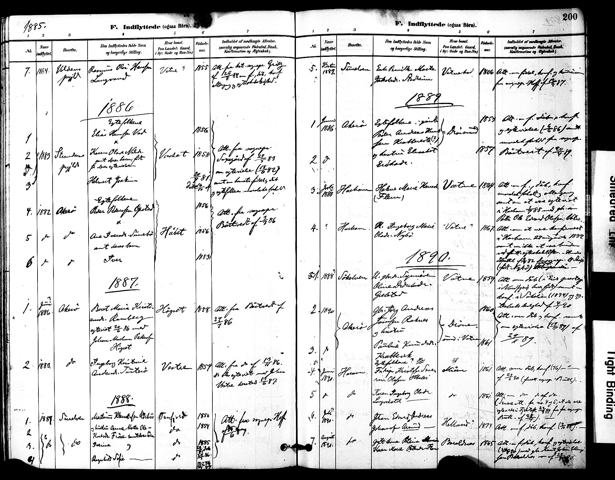 Ministerialprotokoller, klokkerbøker og fødselsregistre - Møre og Romsdal, SAT/A-1454/525/L0374: Parish register (official) no. 525A04, 1880-1899, p. 200