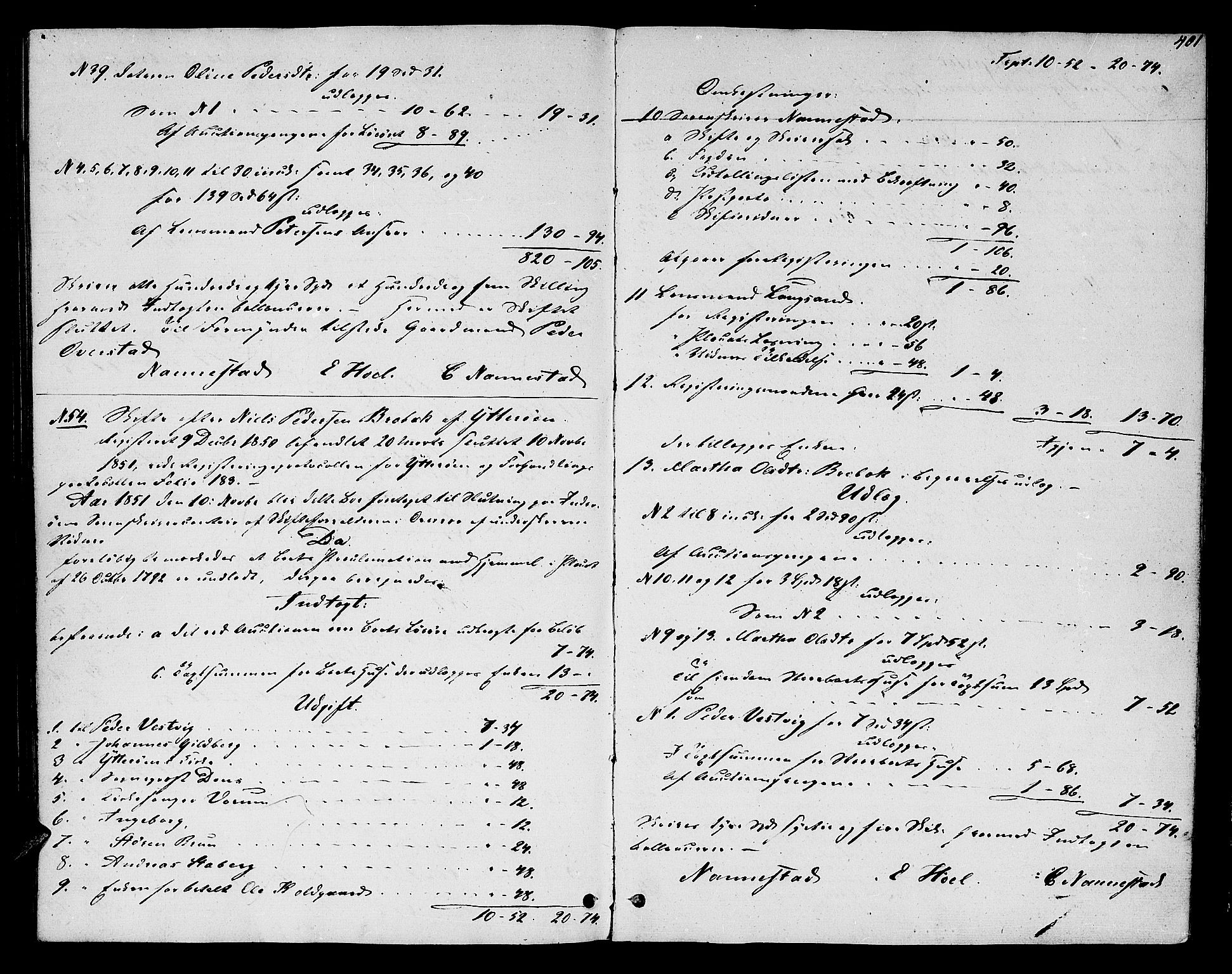 Inderøy sorenskriveri, AV/SAT-A-4147/1/3/3A/L0025: Skifteprotokoll, 1842-1851, p. 400b-401a