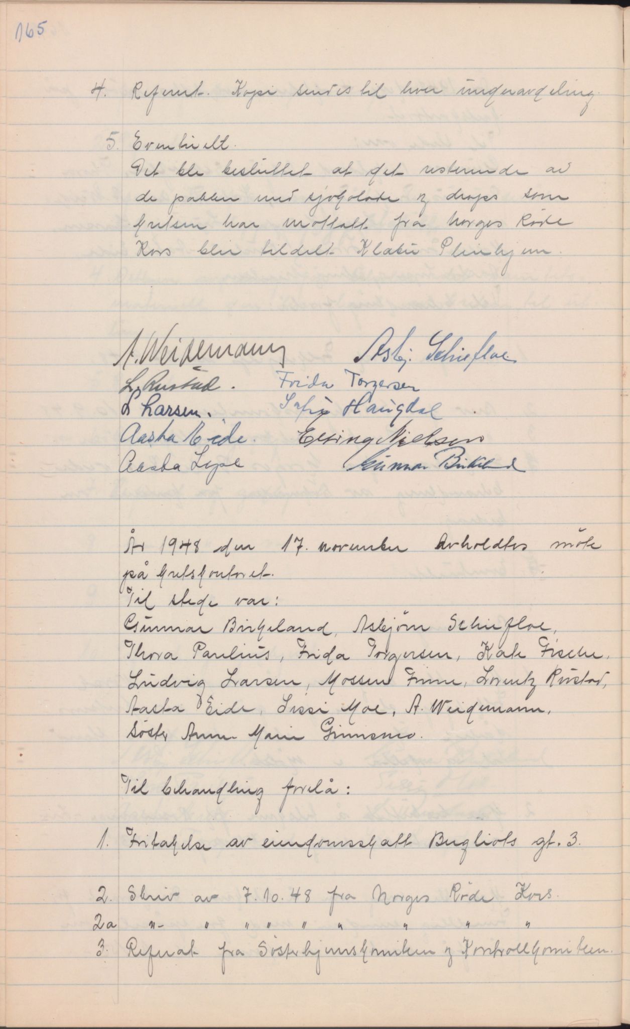 Trondheim Røde Kors, TRKO/PA-1204/A/Aa/L0003: Møtebok, 1942-1952, p. 168